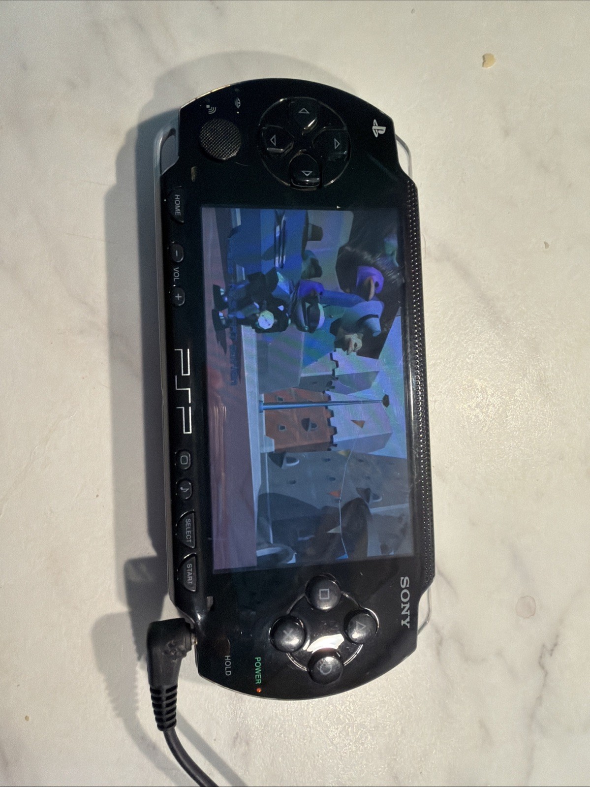 TESTED Playstation Psp-1001 Portable Black Console With Secret Agent Clank