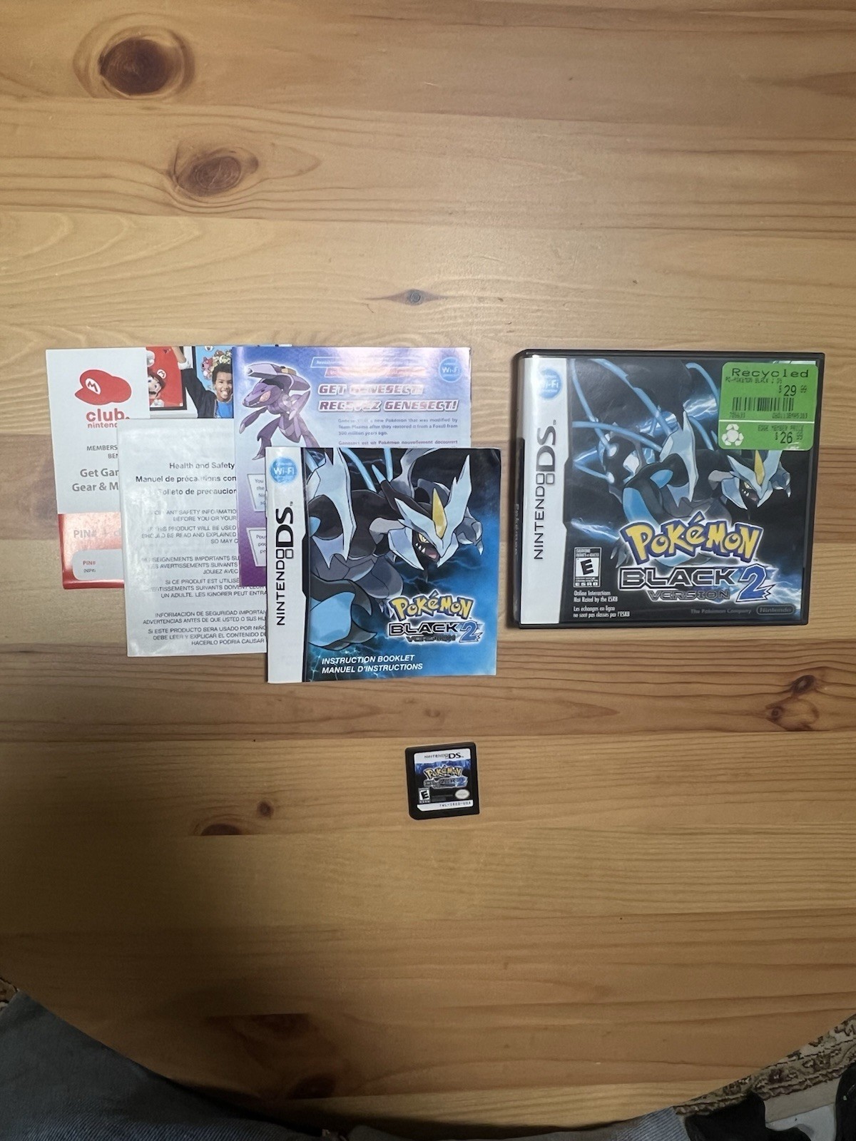 Pokémon Black Version 2 (Nintendo DS, 2012) CIB Authentic Complete in Box