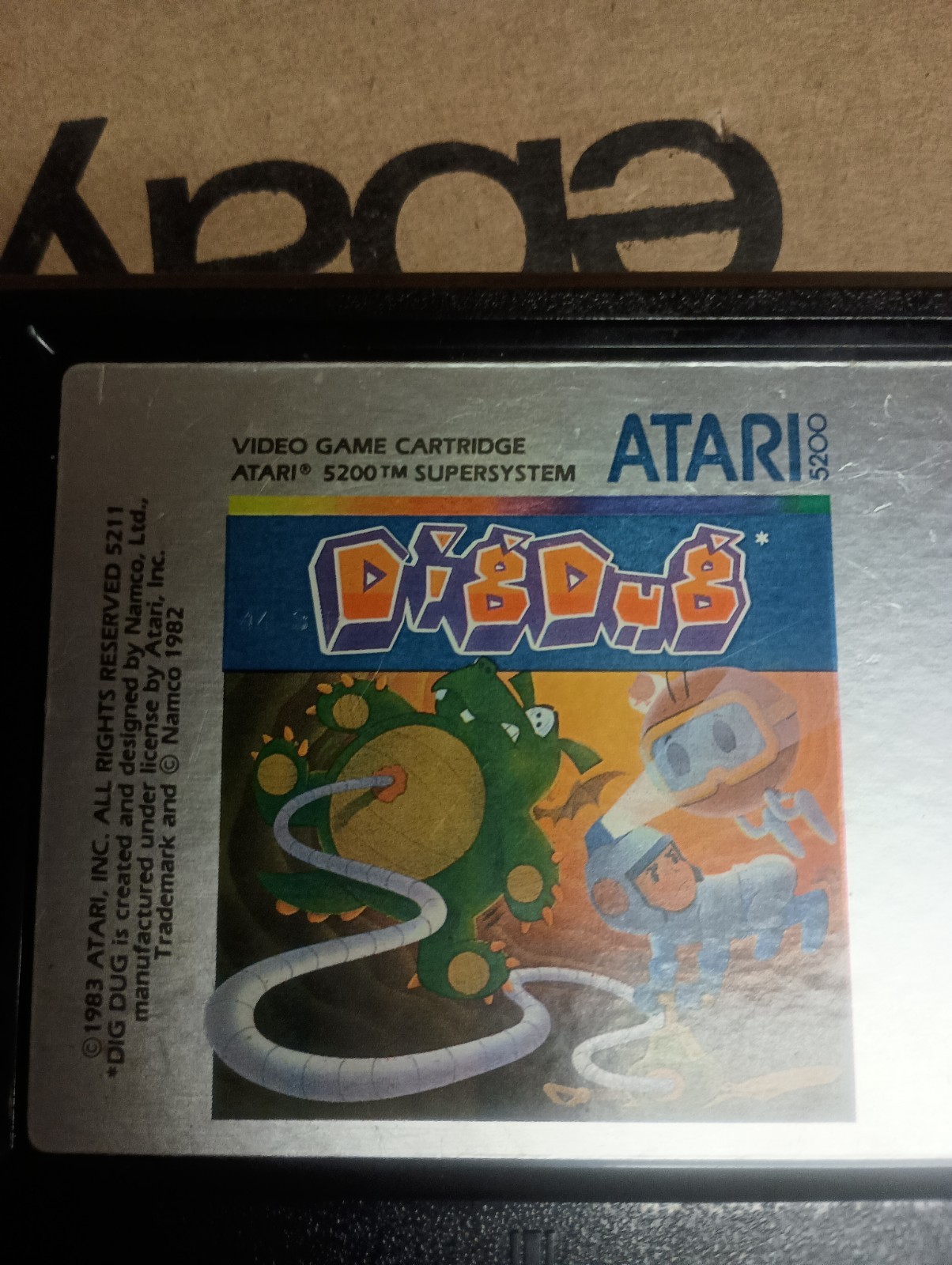 Dig Dug (Atari 5200, 1983) Game Only