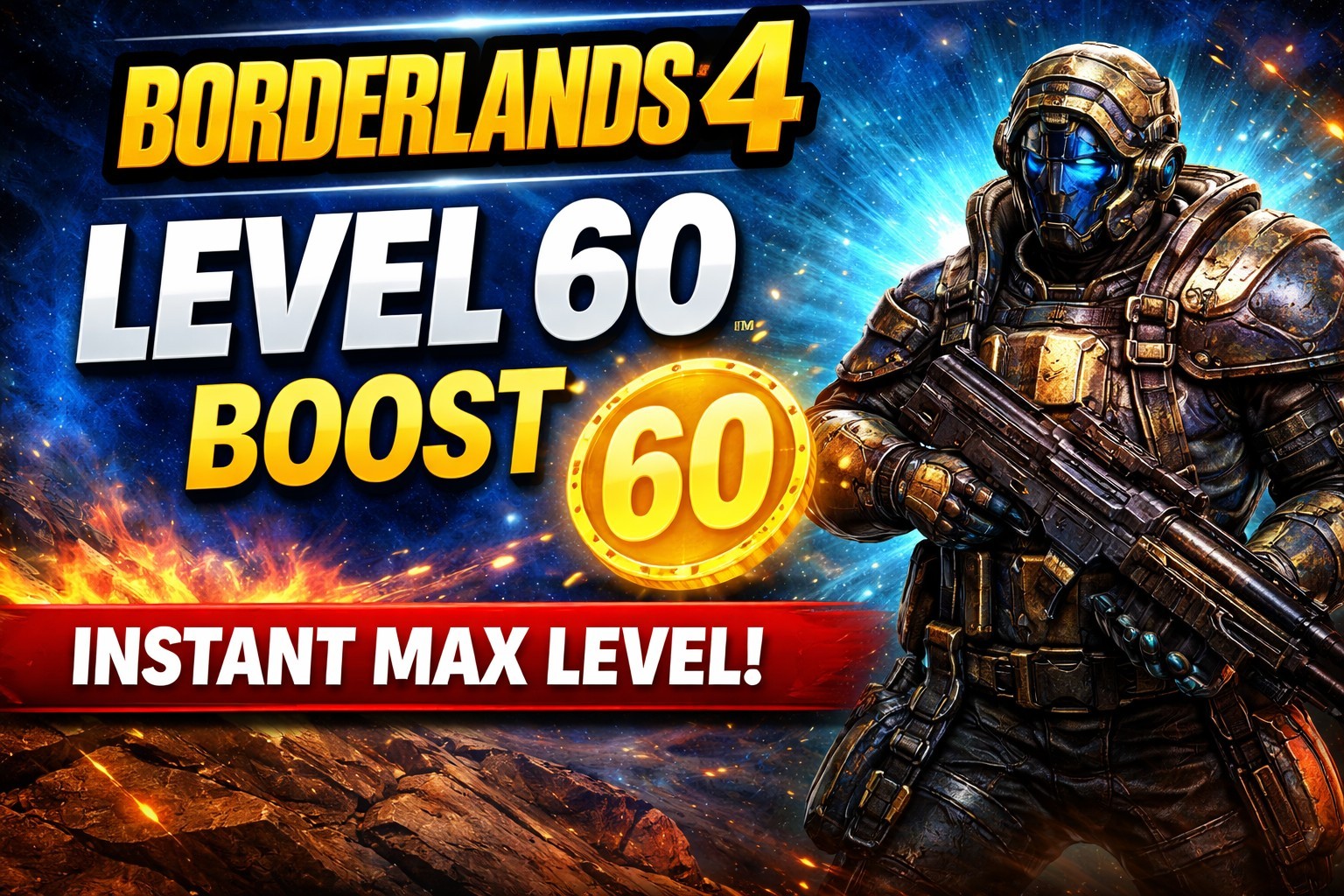 Borderlands 4 Instant LVL 60+ Max Money/Eridium/SDU