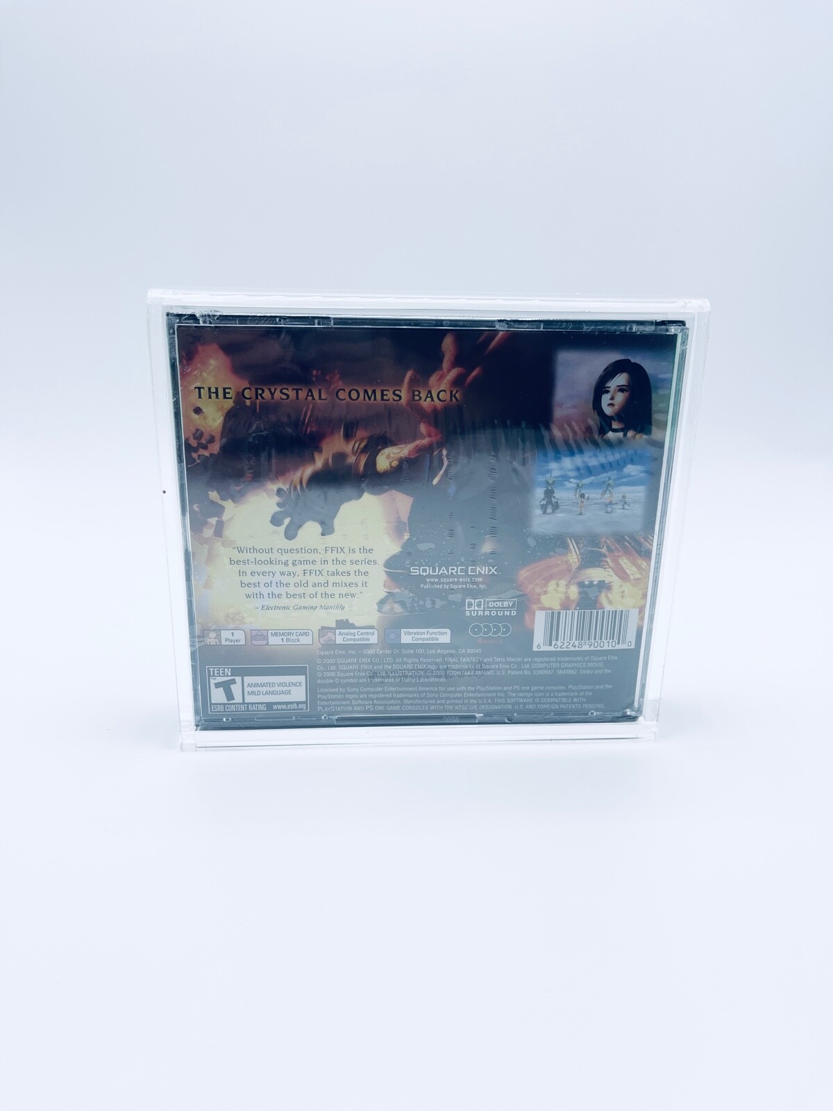UV PROTECTED Acrylic Box Playstation 1 Dreamcast Double CD Disc Case Magnet Lock