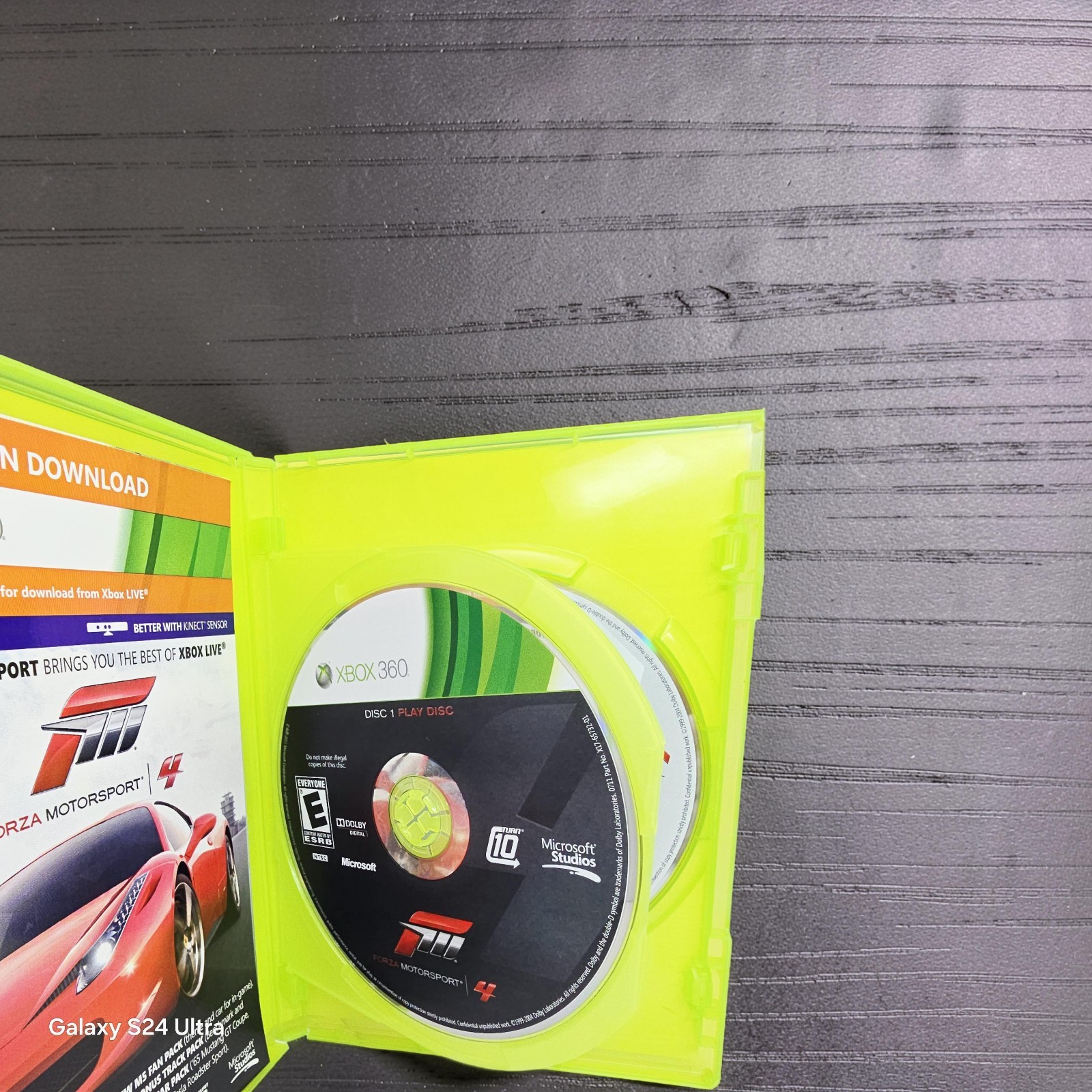 Forza Motorsport 4 Xbox 360 Red Racing Car Better With Kinect Sensor Microsoft