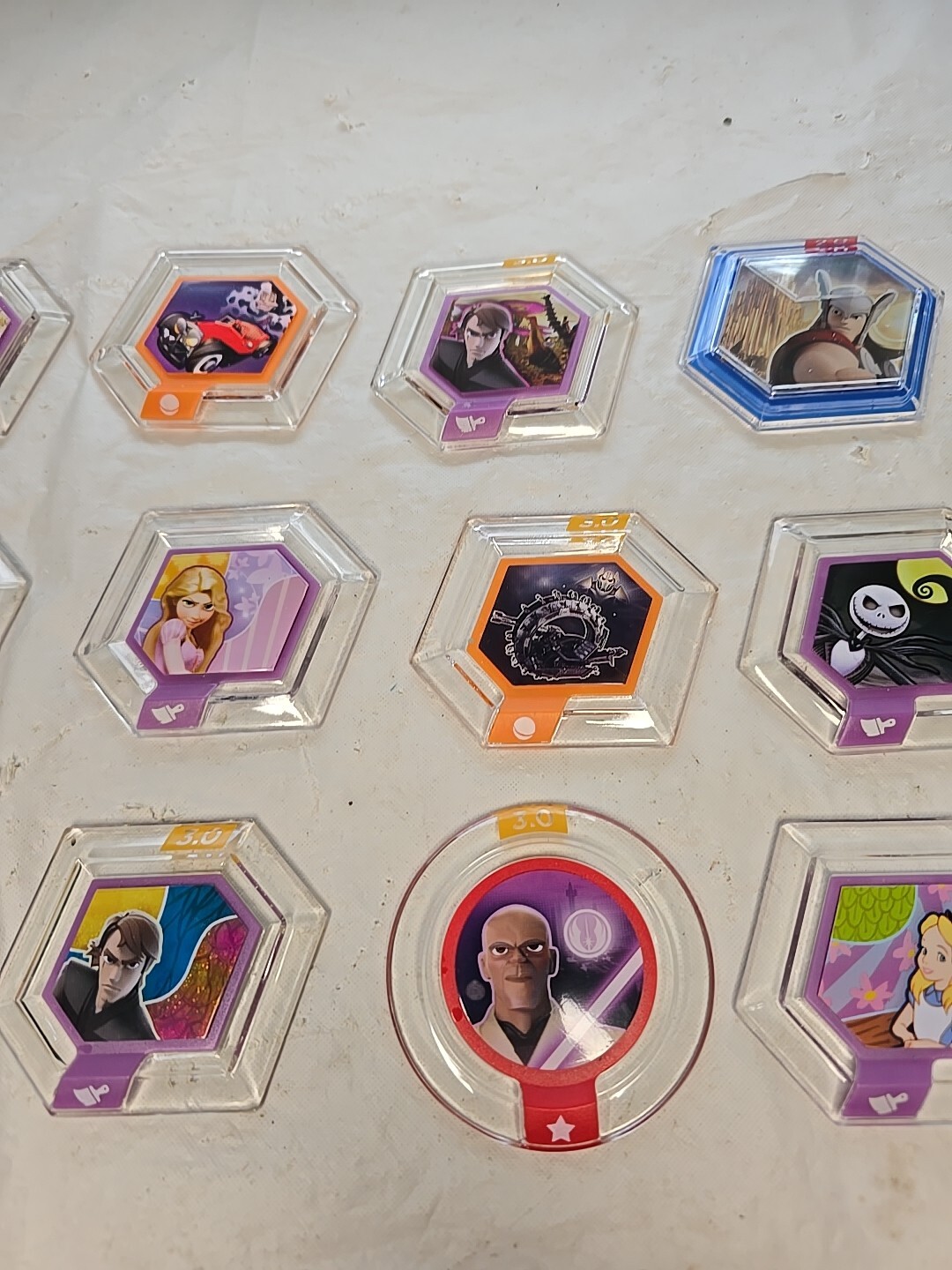 DISNEY INFINITY 3.0 2.0 Power Disc Lot 15 Star Wars Marvel Jack Skellington