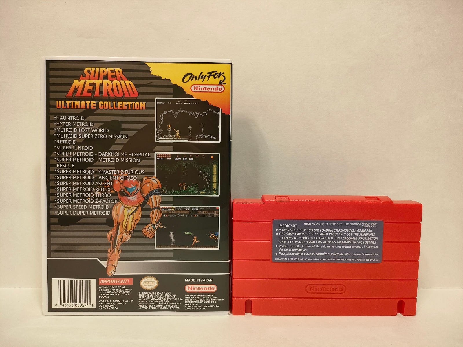 Super Metroid Ultimate Collection for Super Nintendo SNES
