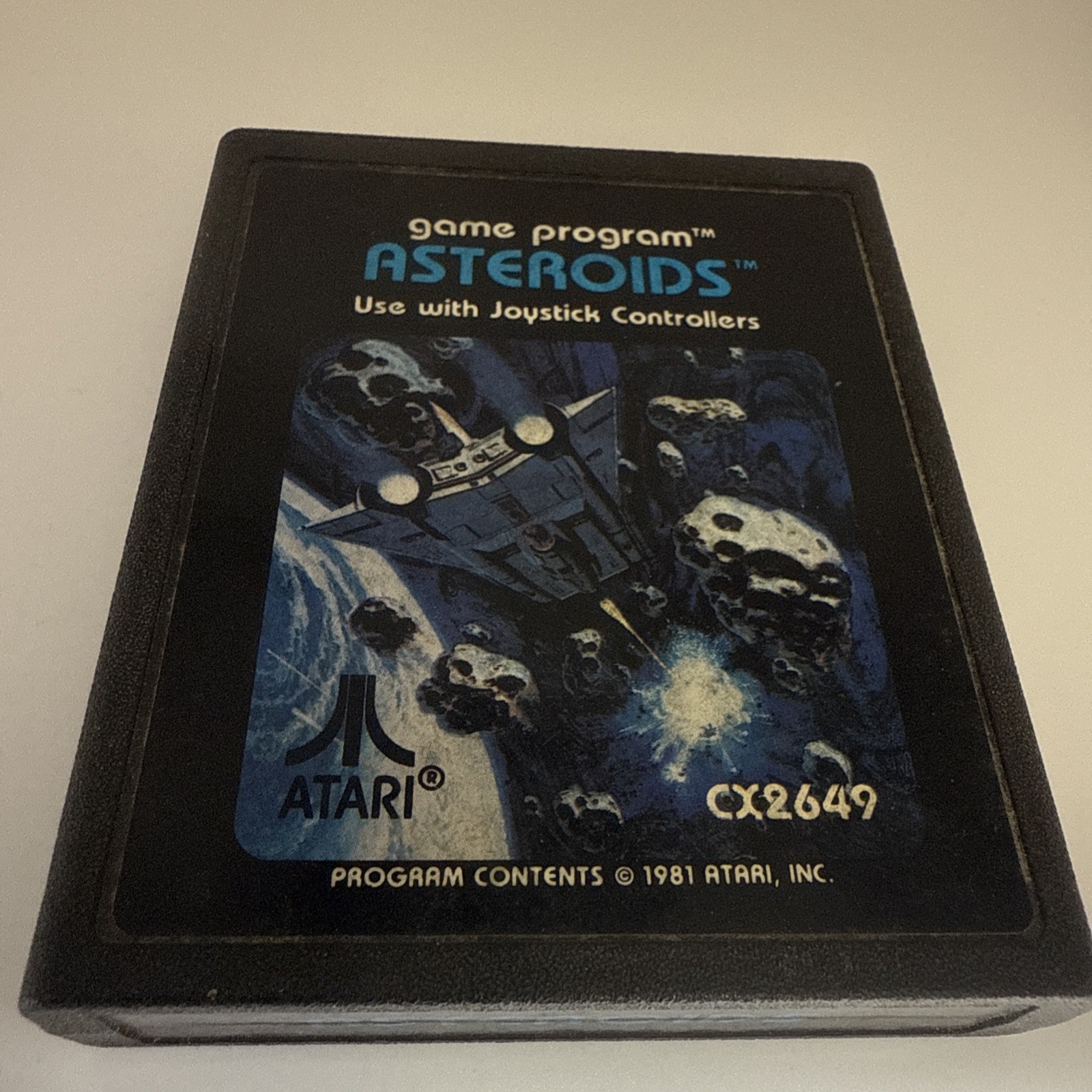 Asteroids Atari 2600 CX2649 1981 Video Game.