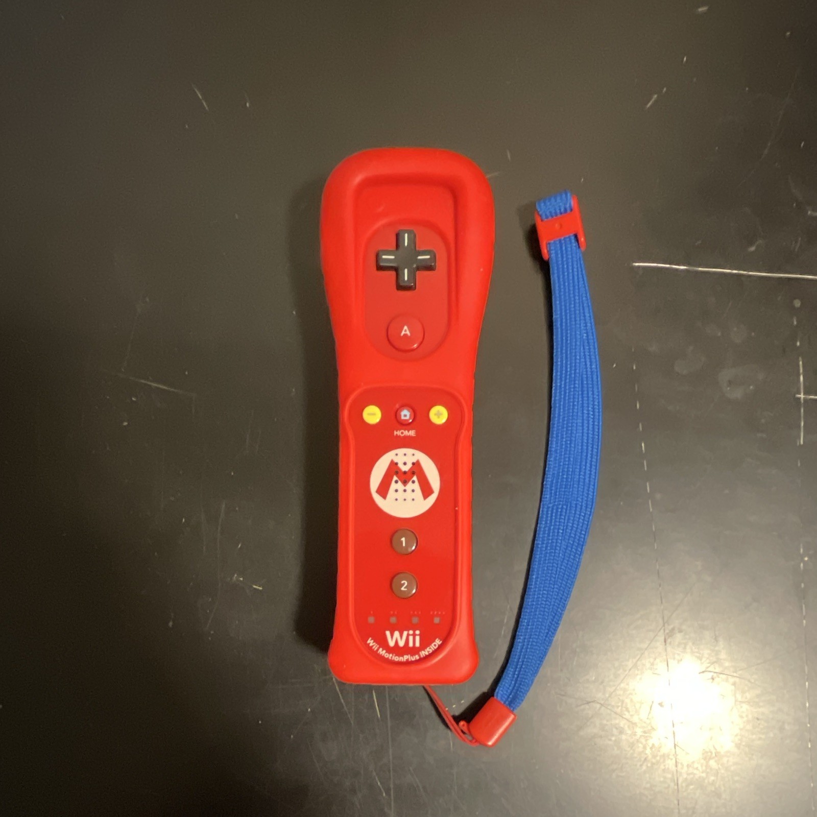 Nintendo Wii Remote Plus Motion Controller Red/Blue Mario 10/10! T&W