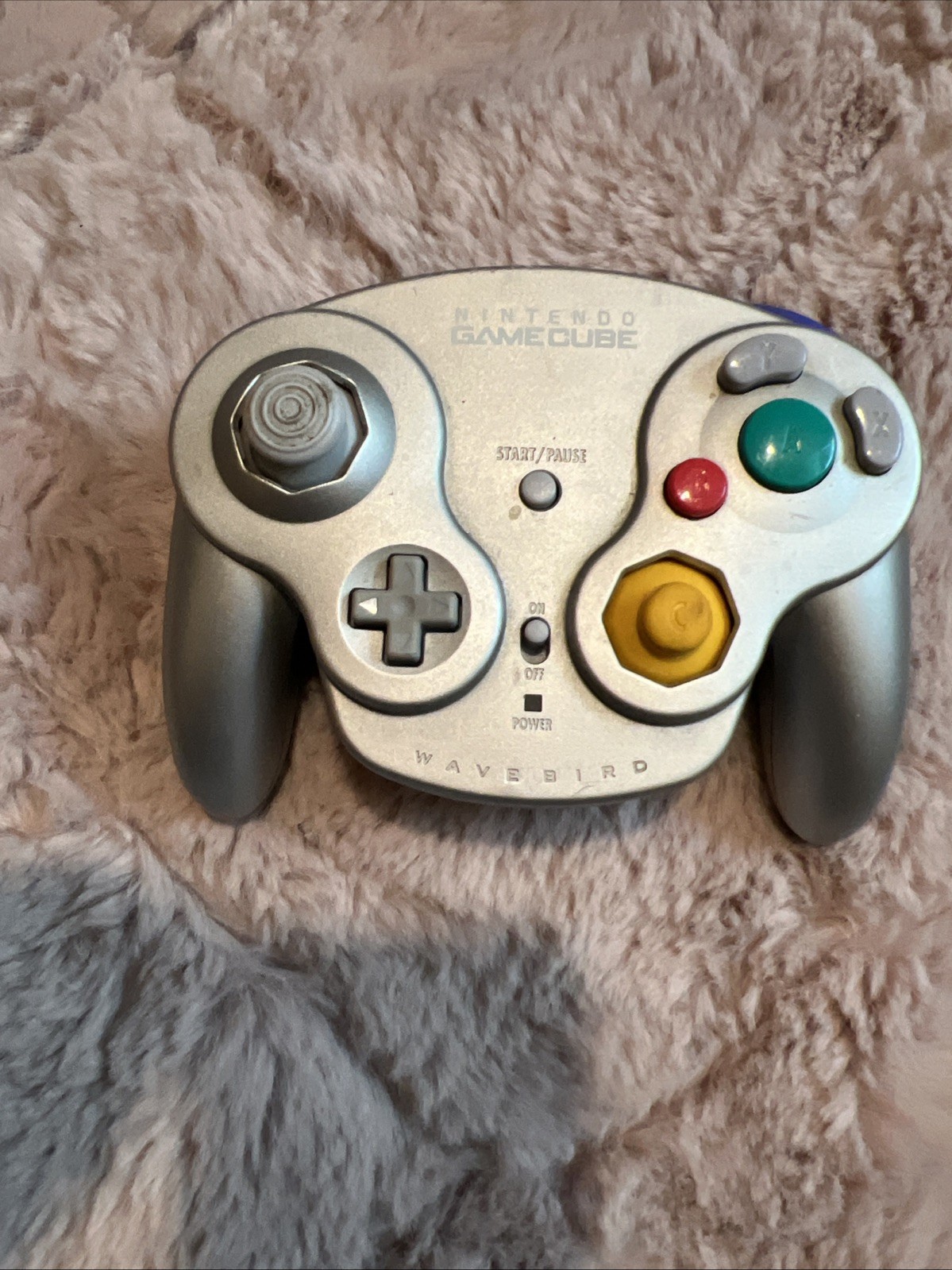 Nintendo Gamecube Wavebird Wireless Controller Only – Platinum – No Receiver