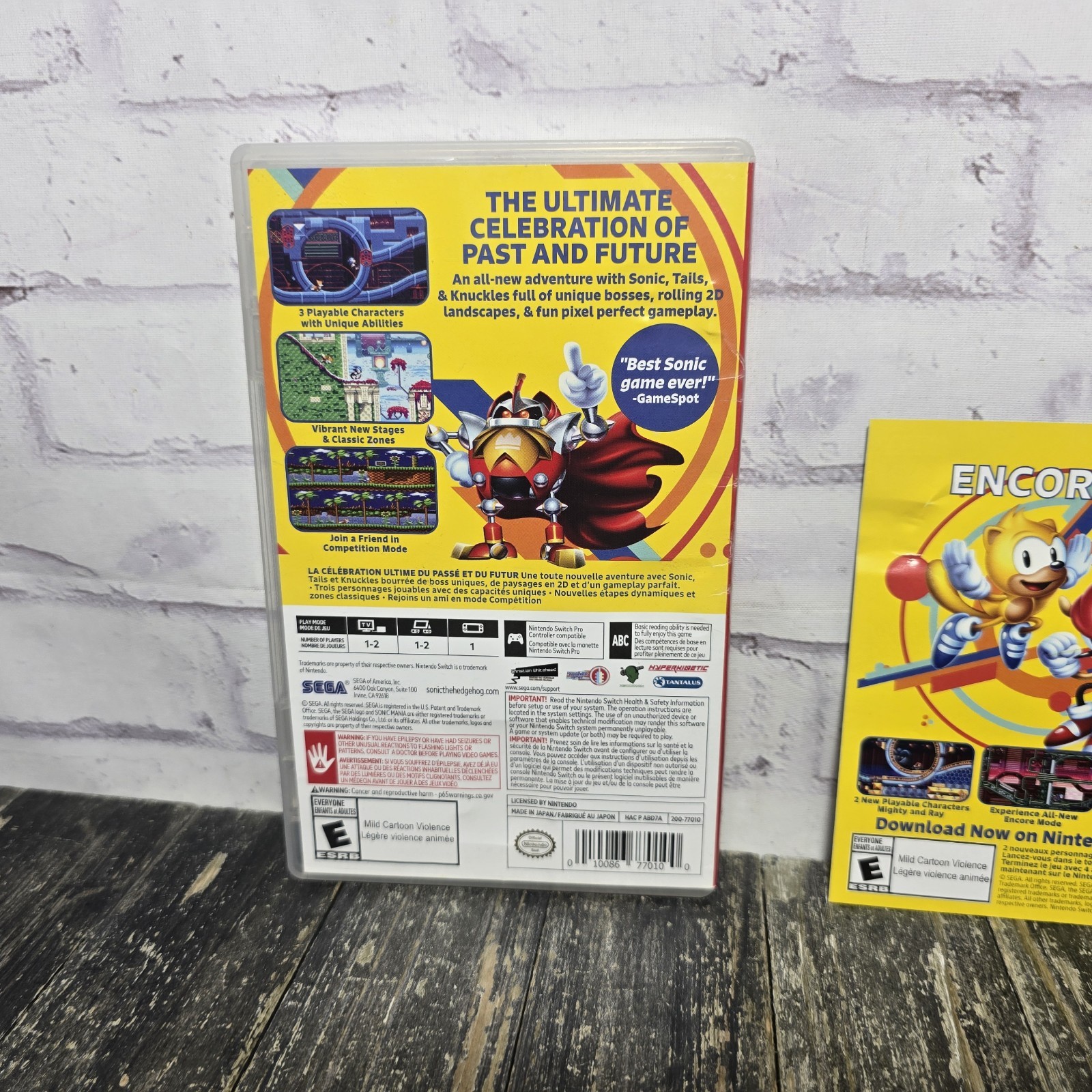 Sonic Mania (Nintendo Switch, 2017) Tested