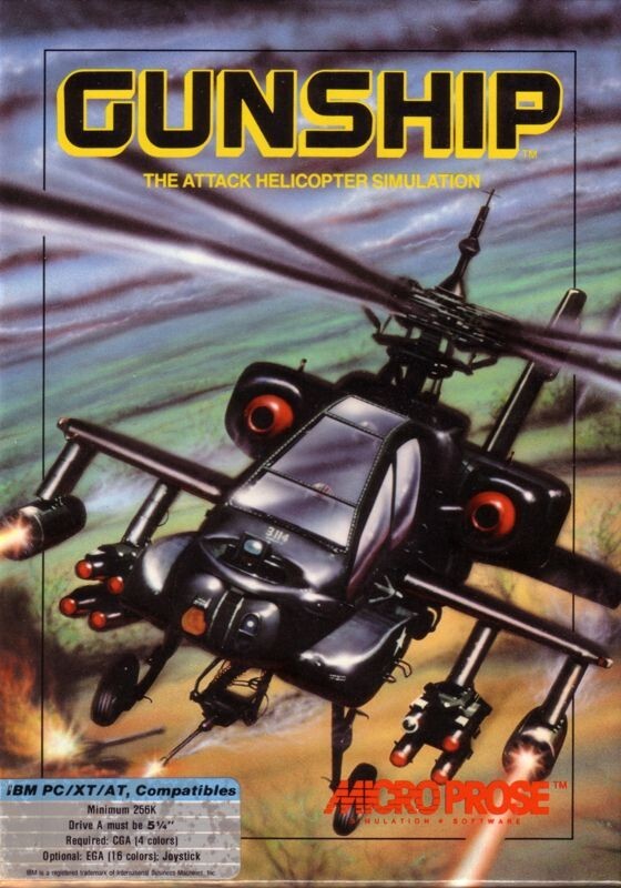 Gunship+Gunship 2000 PC Game Microprose Windows 10 11