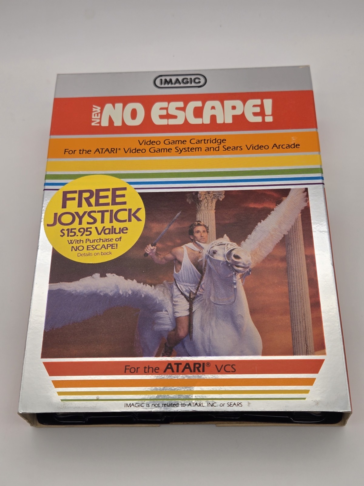 Atari 2600 Video Game No Escape!, Complete CIB, 1983 Imagic, tested and working