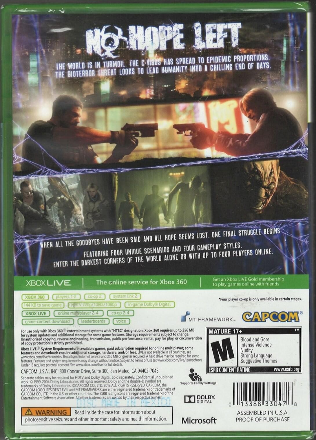 Resident Evil 6 Xbox 360 (Brand New Factory Sealed US Version) Xbox 360, Xbox 36