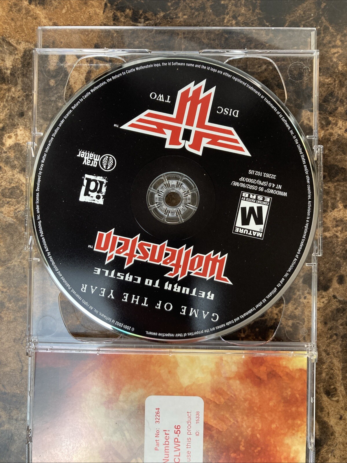 Wolfenstein Return To Castle PC Game Activision – Game of the Year 2002 Vintage