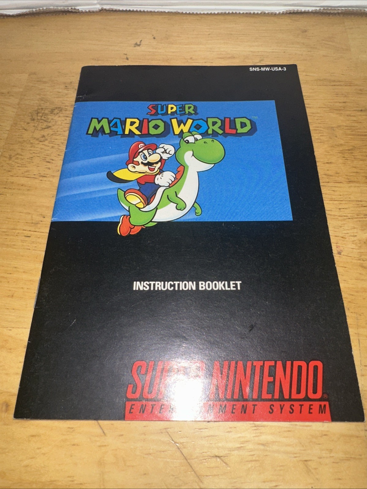 Super Mario World – Original and Authentic SNES Super Nintendo Game + Manual