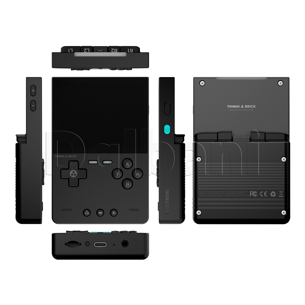 TrimUI Brick Black Open Source Handheld Game Console with 64GB