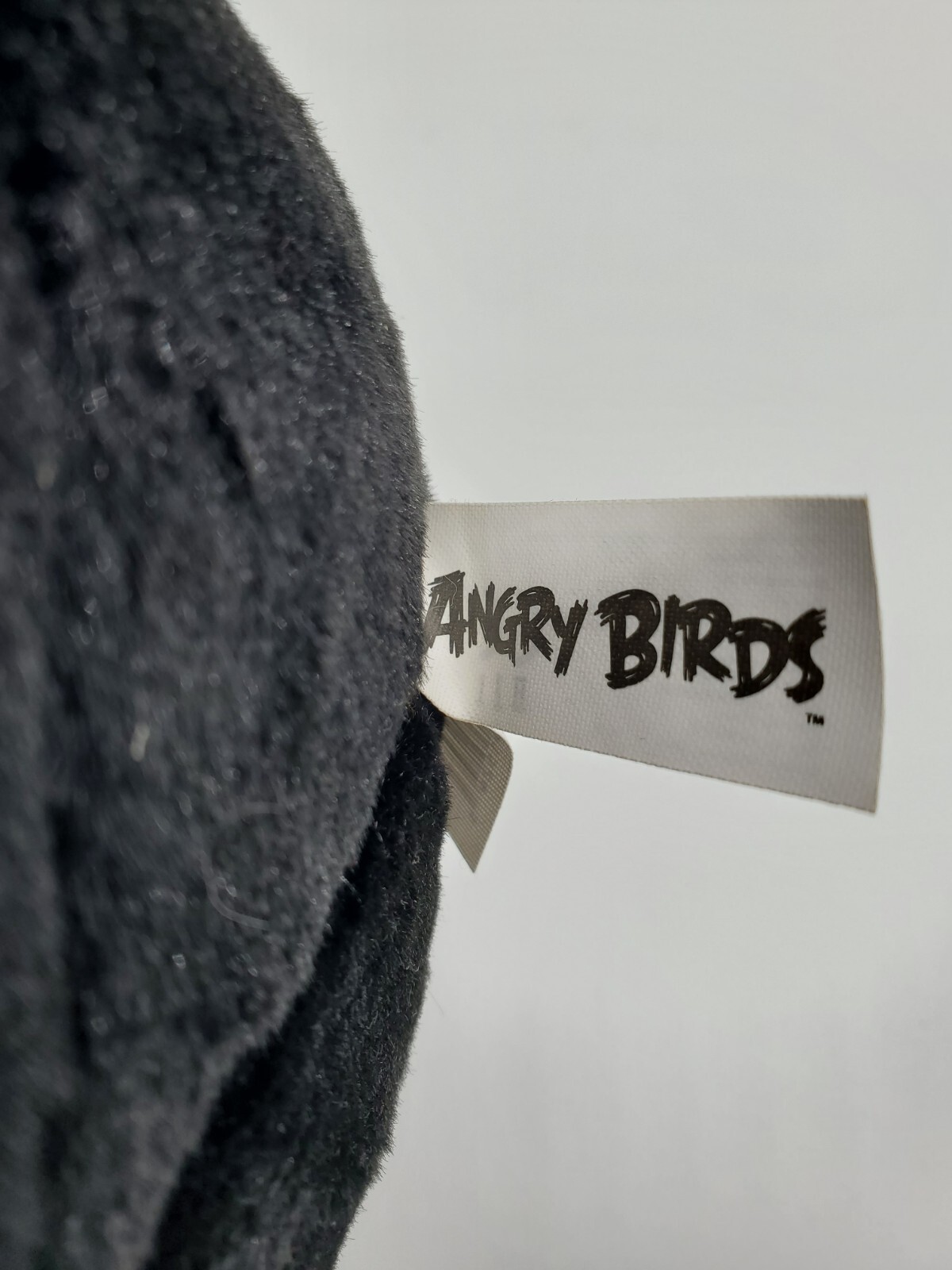 Angry Birds Plush Black Bomb Bird Toy Stuffed Animal 10” No Sound Super Soft