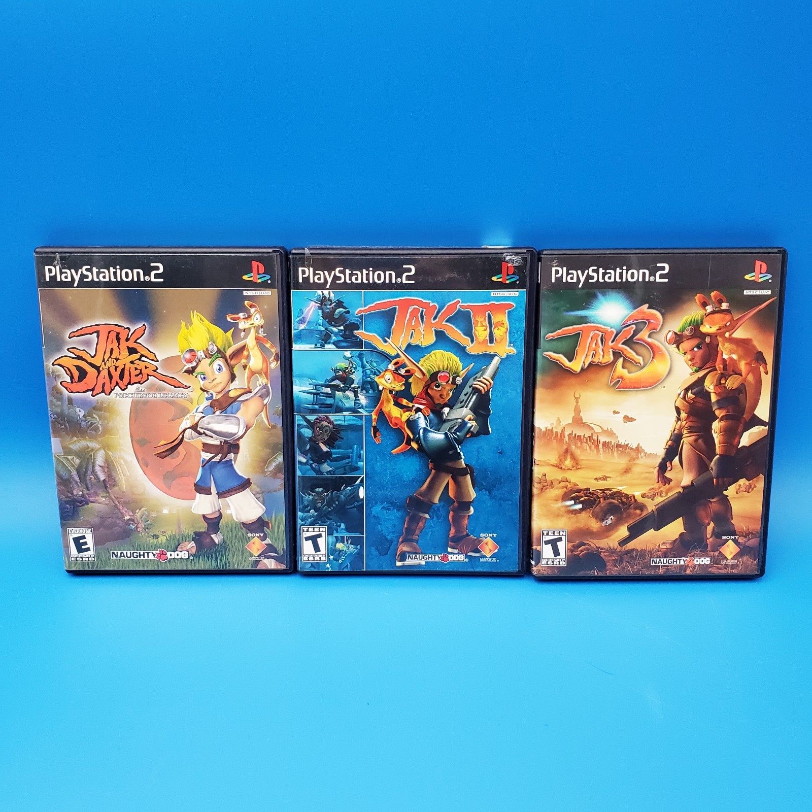 Jak and Daxter 1 2 3 Trilogy Sony PlayStation 2 PS2 Games Tested/Works