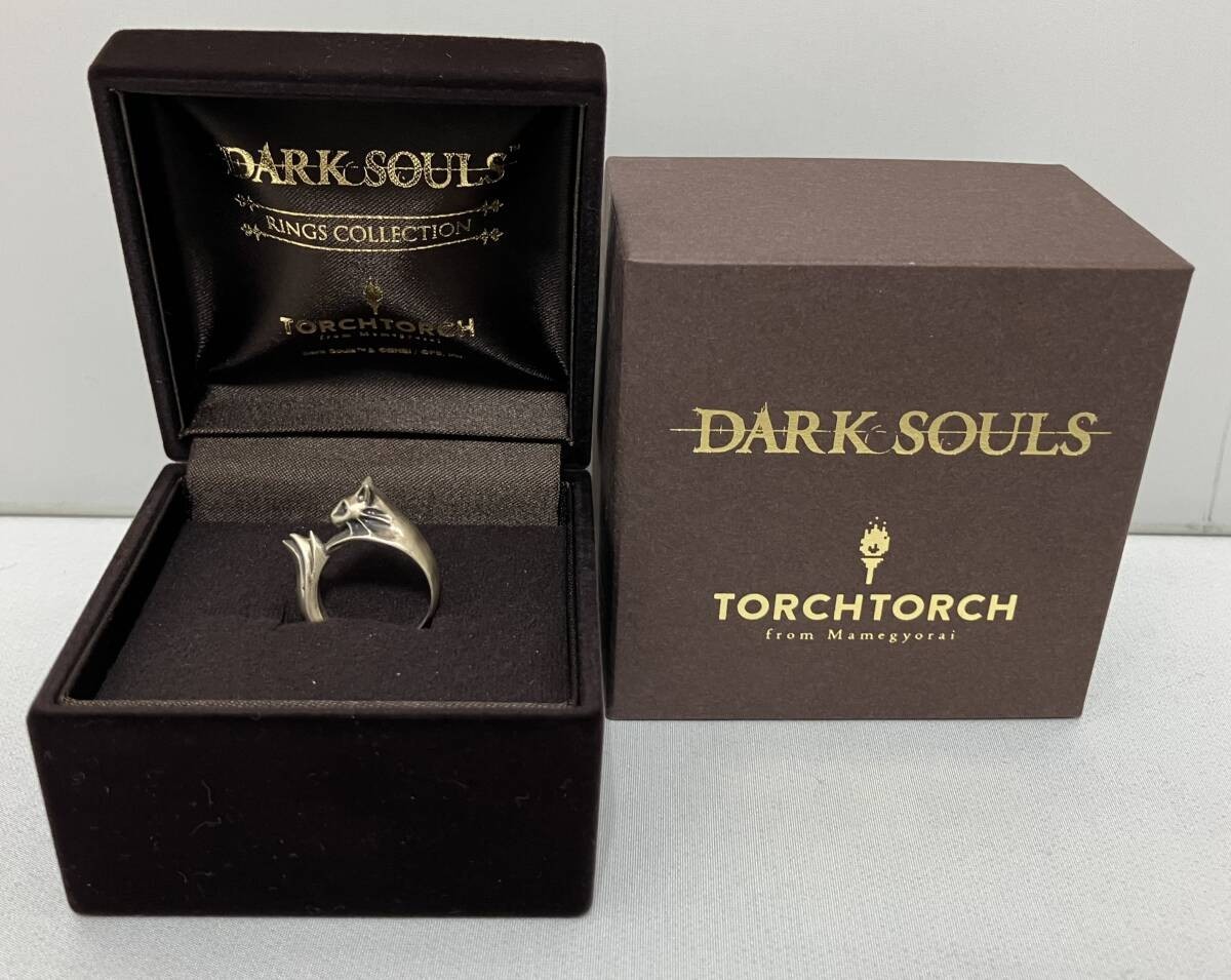 DARK SOULS Silvercat Ring TORCHTORCH Silver 925 w/Box FromSoftware US Size 10
