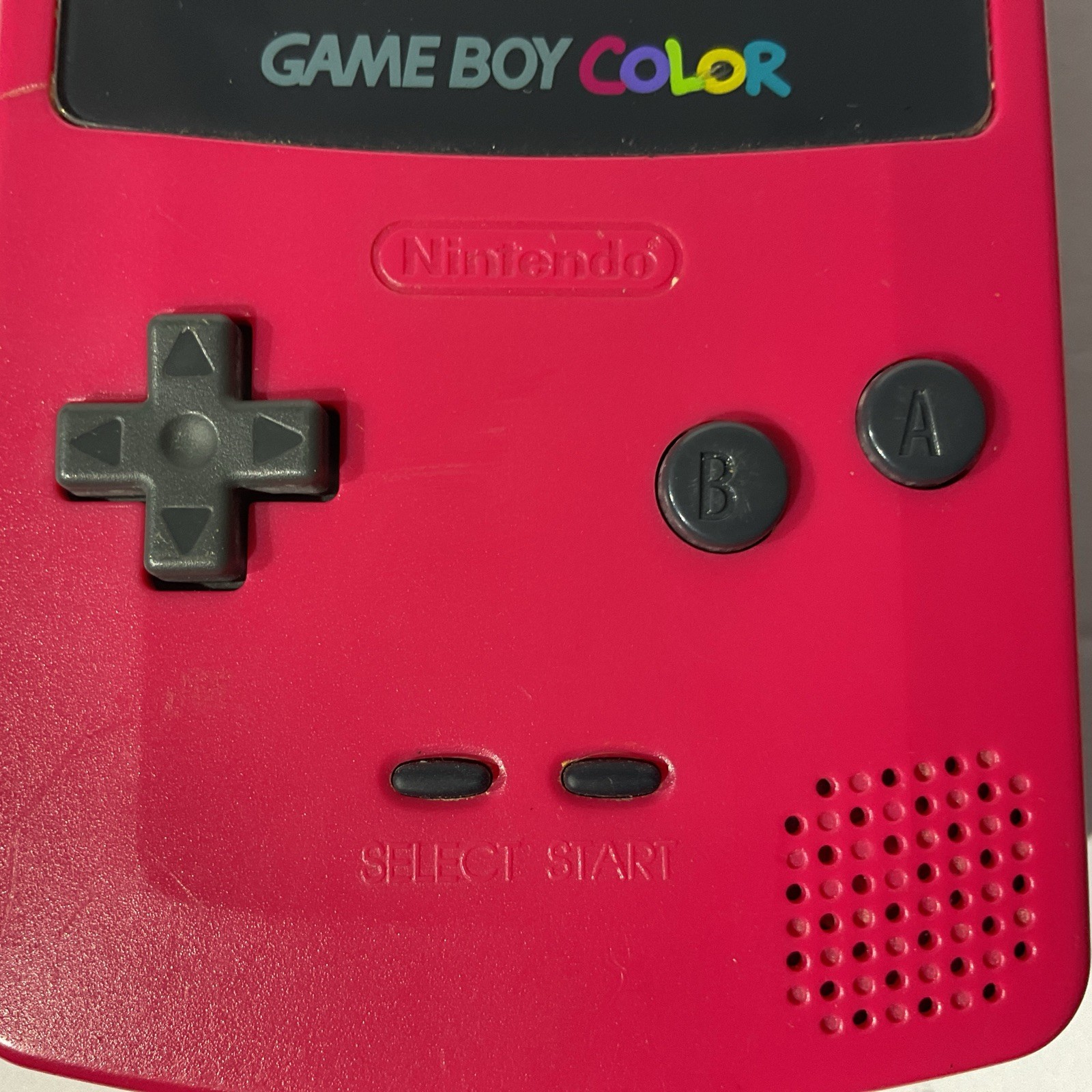 Nintendo Game Boy Color Berry Pink Handheld System CGB-001 – No Battery Cover