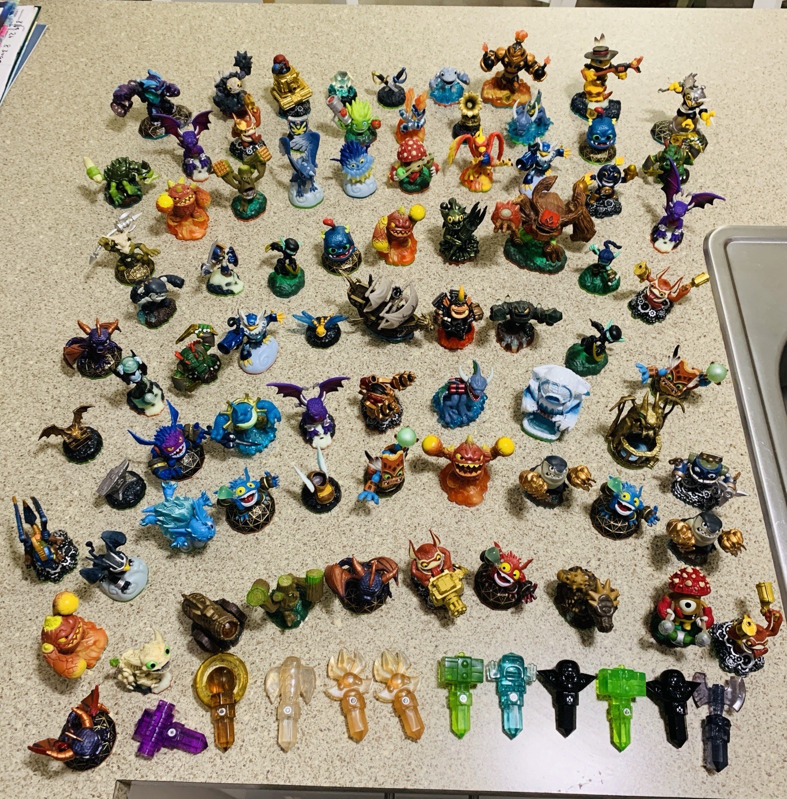 Skylanders Figures Lot of 79 Figures & Accessories Used Collection Activision