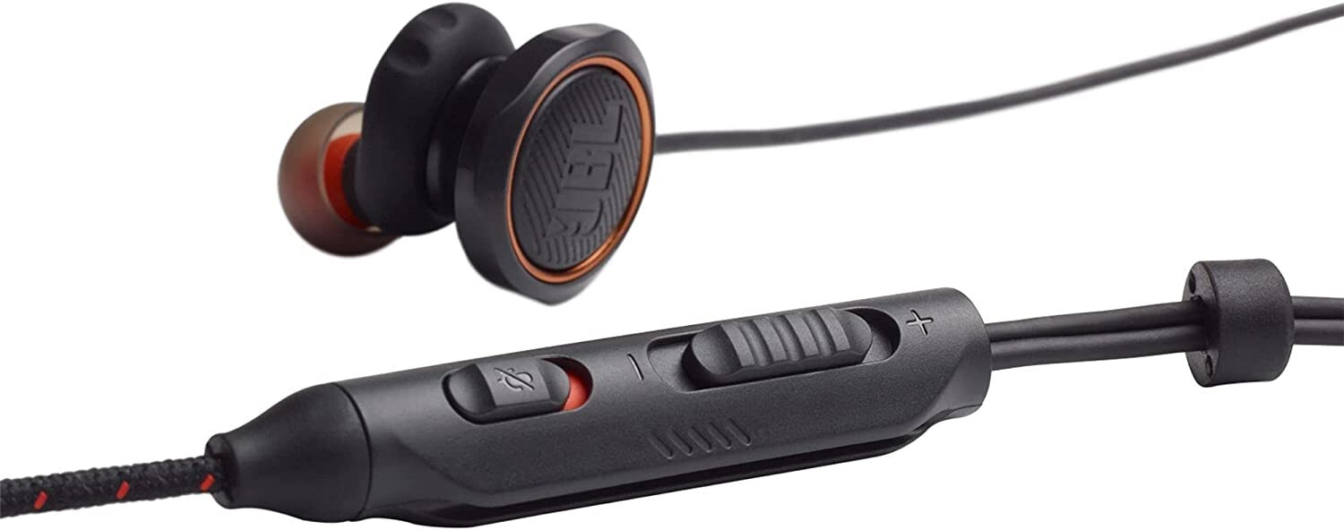 JBL Quantum 50 Headphone Earbuds High Performance JBLQUANTUM50BL 3.5mm Gaming HD