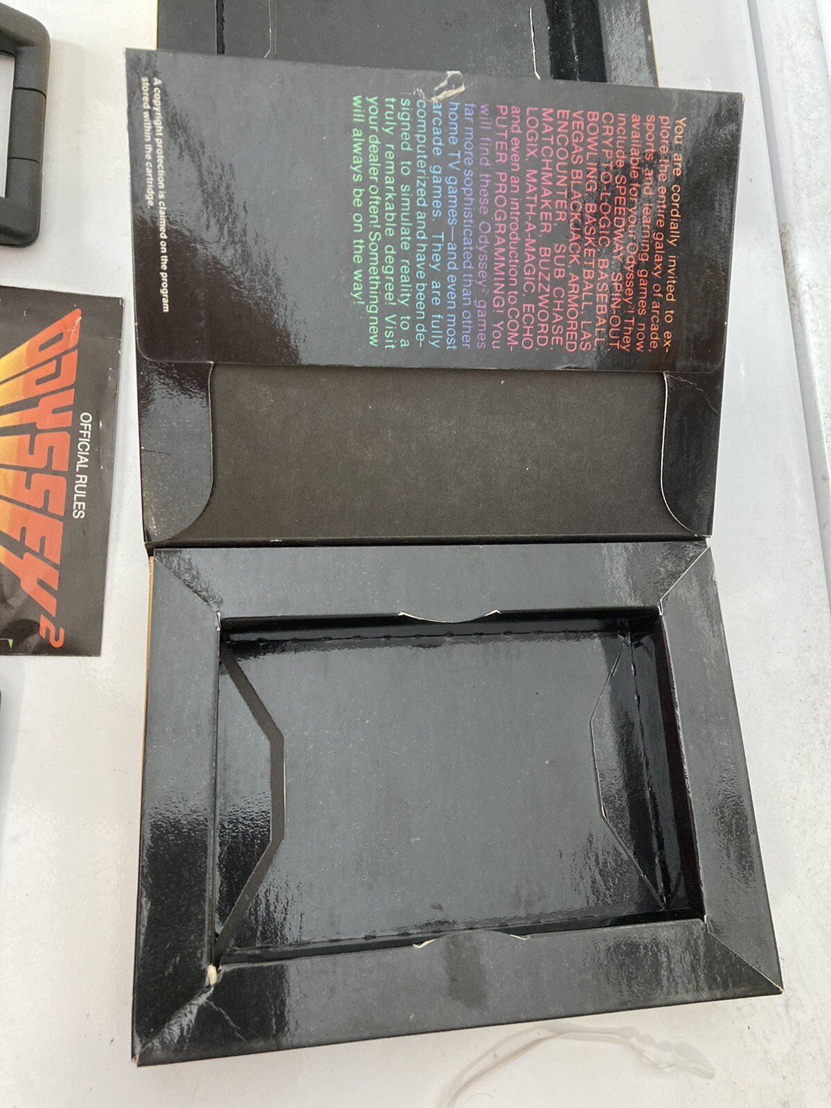 Magnavox Odyssey 2 Vintage Video Game Lot of 2 Football Crypto Logic Speedway