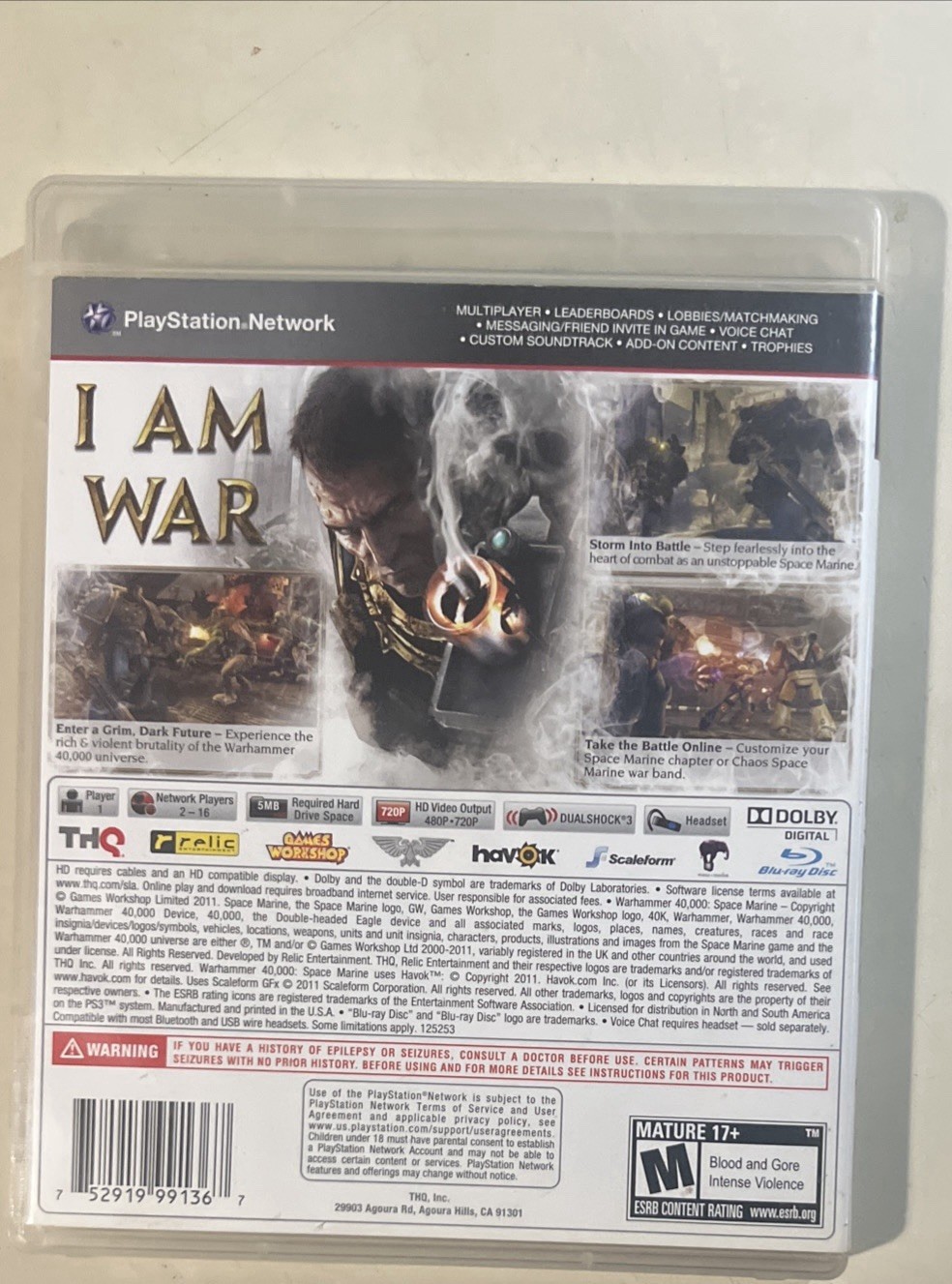 Wahammer 40K: Space Marine – Sony PlayStation 3