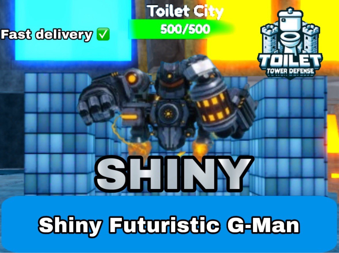 SHINY FUTURISTIC G-MAN – TOILET TOWER DEFENSE – TTD UNIT