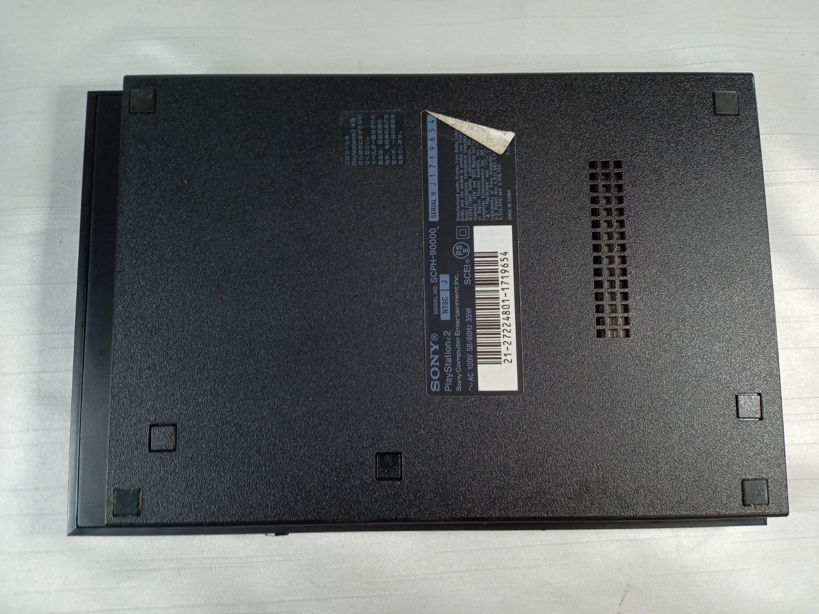 SONY PlayStation 2 PS2 SCPH-90000 Slim Black Console Only Japan Model Tested