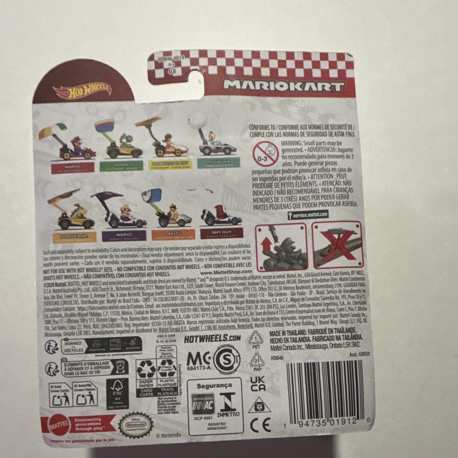 Hot Wheels Mario Kart Shy Guy Hang Glider Vehicle