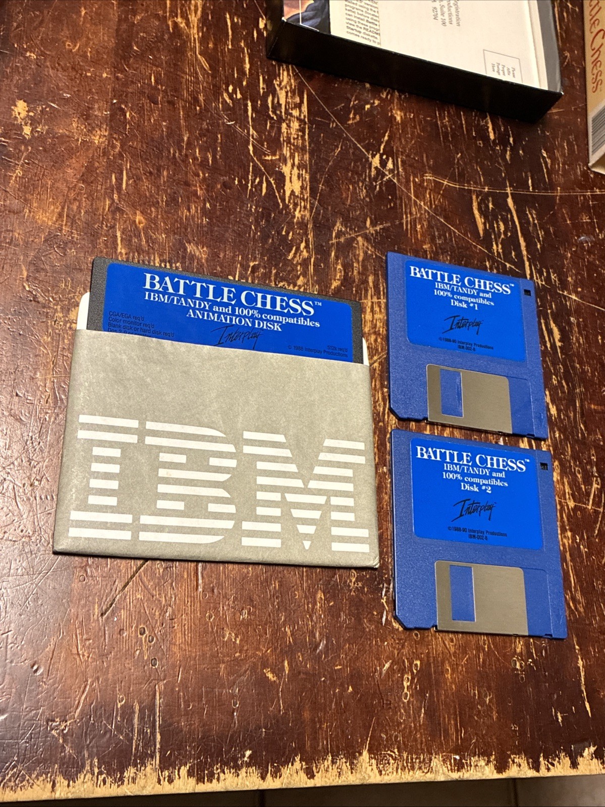 1990 Battle Chess – MS-DOS PC Computer Video Game Floppy Disks (3.5” & 5.25”)