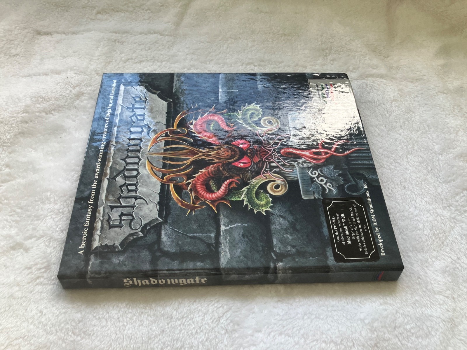 Vtg Shadowgate Mac 512K Mindscape Big Box CIB – MISSING DISC 1 – Includes Disc 2
