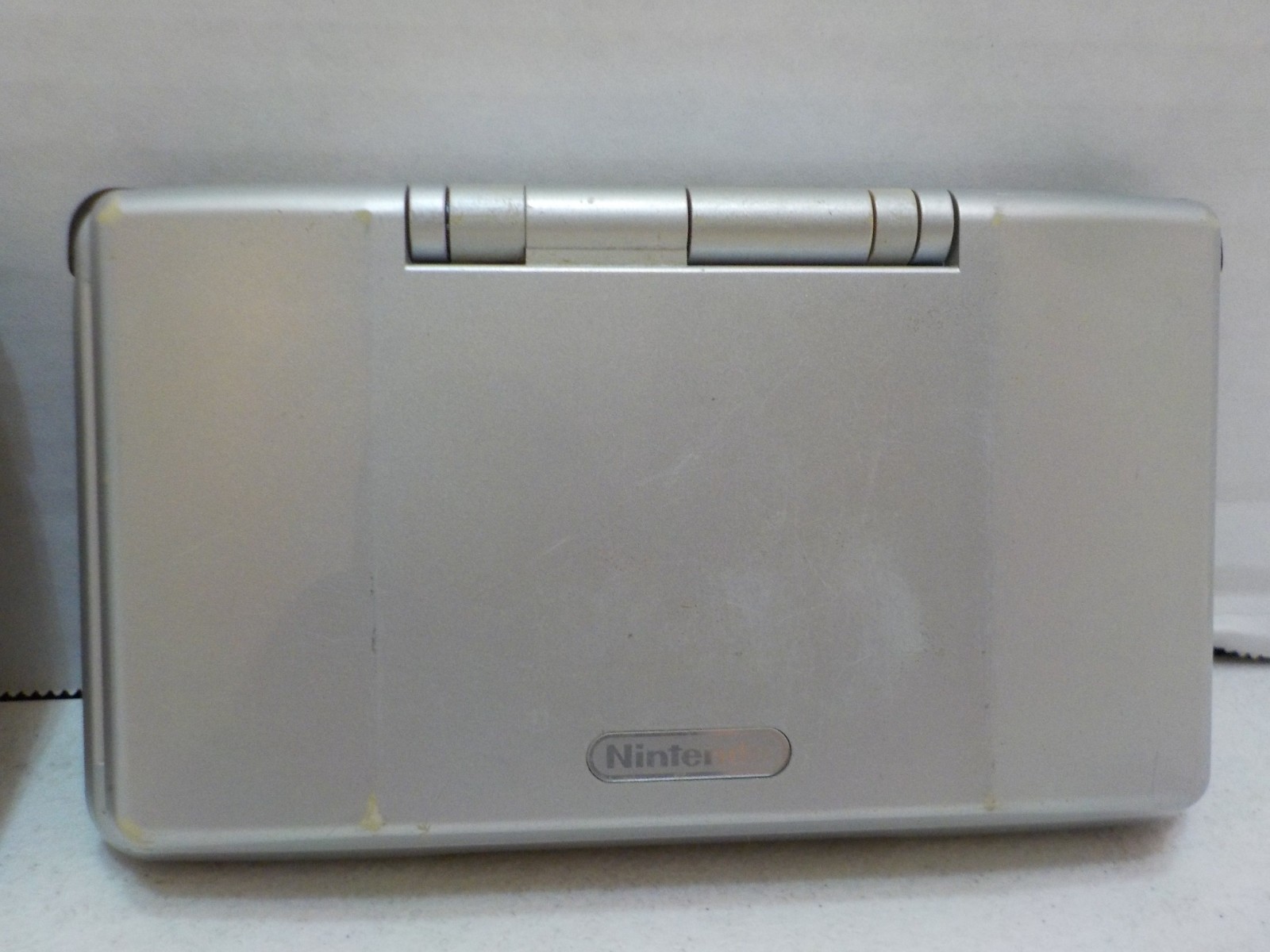 N A406 Nintendo DS Handheld Fat Console For Parts or Repair Silver Lot