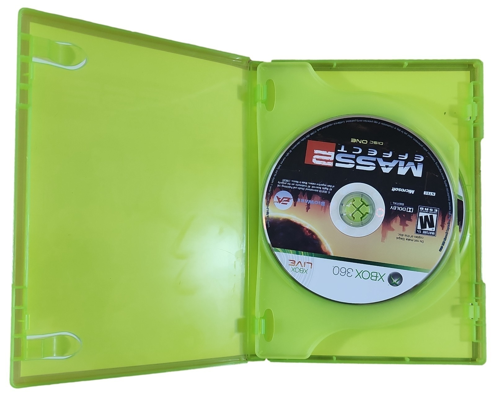 EA Mass Effect 2 (Xbox 360, 2010) Adventure Action Role Playing Video Game Set
