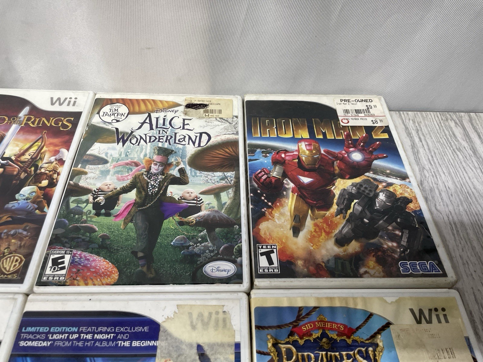 Nintendo Wii Game Bulk Lot of 9 w/ Cases: Untested Condition