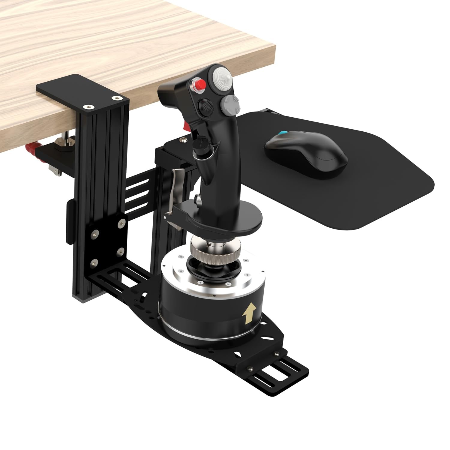 1 Set Metal Pads Mount Holder Platform for Video Simulation Flight Stick Desk…