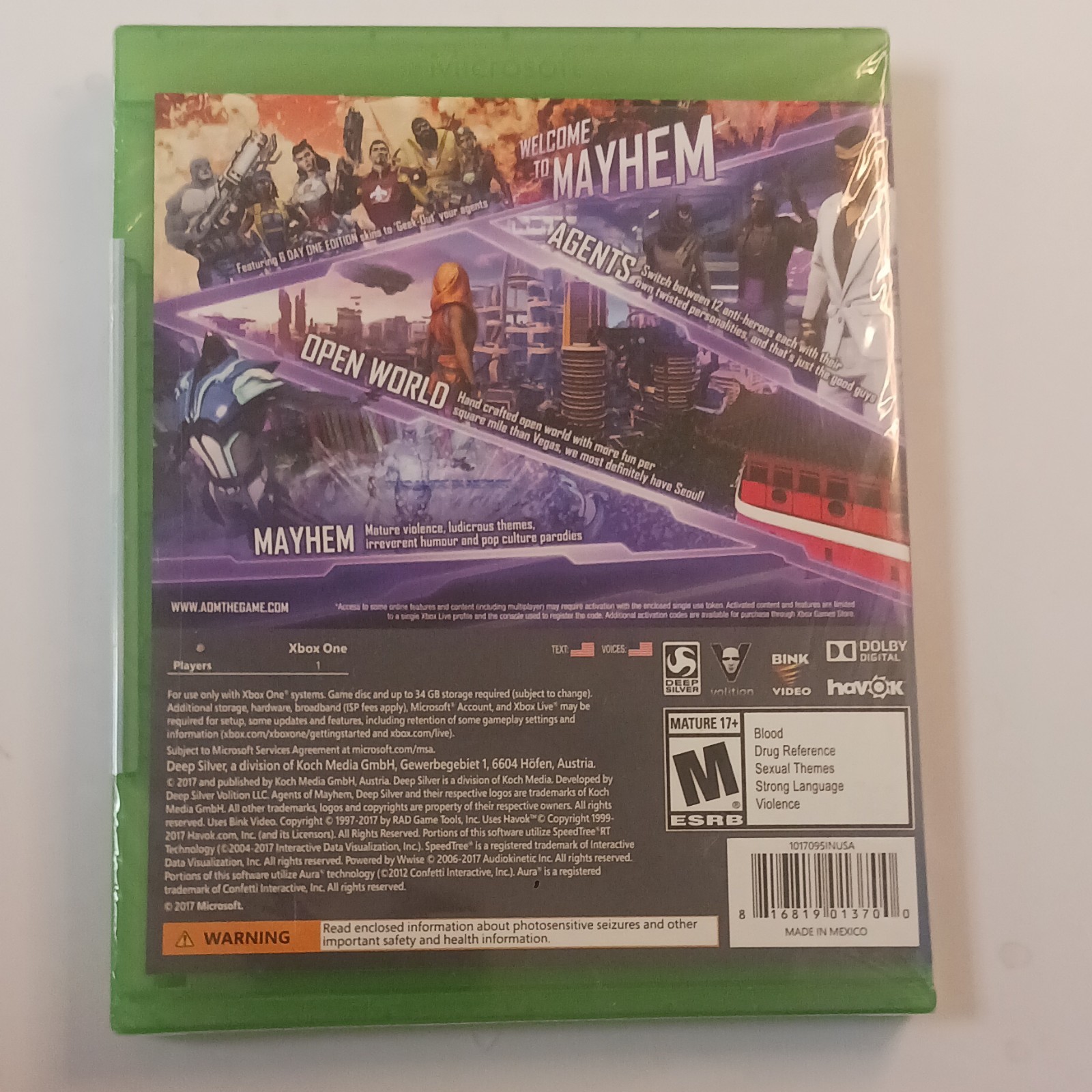 Agents of Mayhem Day One Edition Legal Action Pending DLC Xbox One UNOPENED