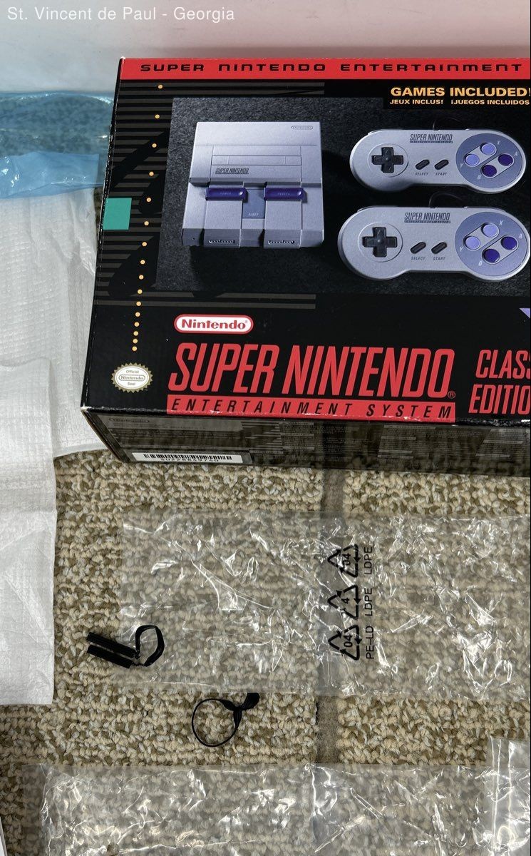 Super Nintendo SNES Classic Edition Mini BOX ONLY With Original Packaging VGC