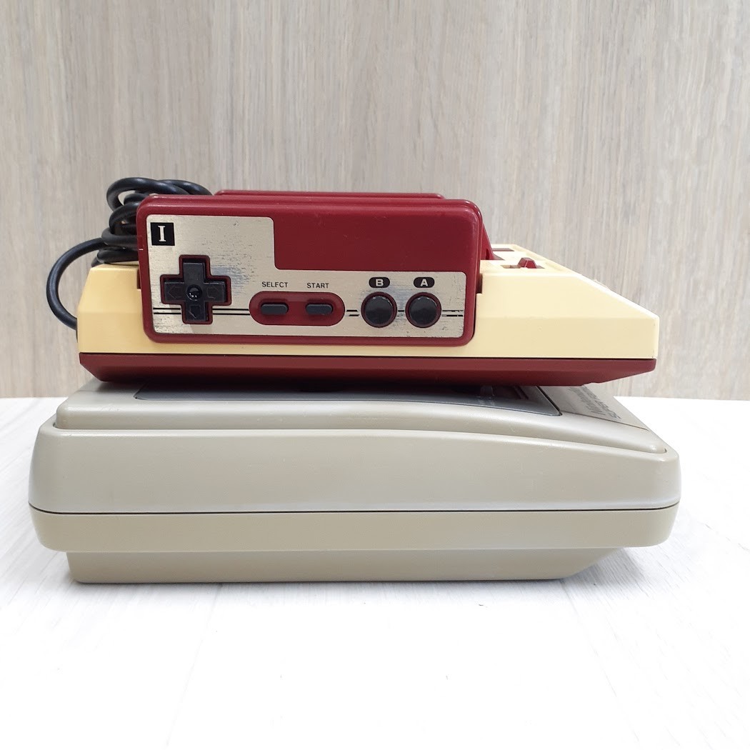 Japanese Famicom & Super Famicom Console with 2 Mario Games & Cables Nintendo