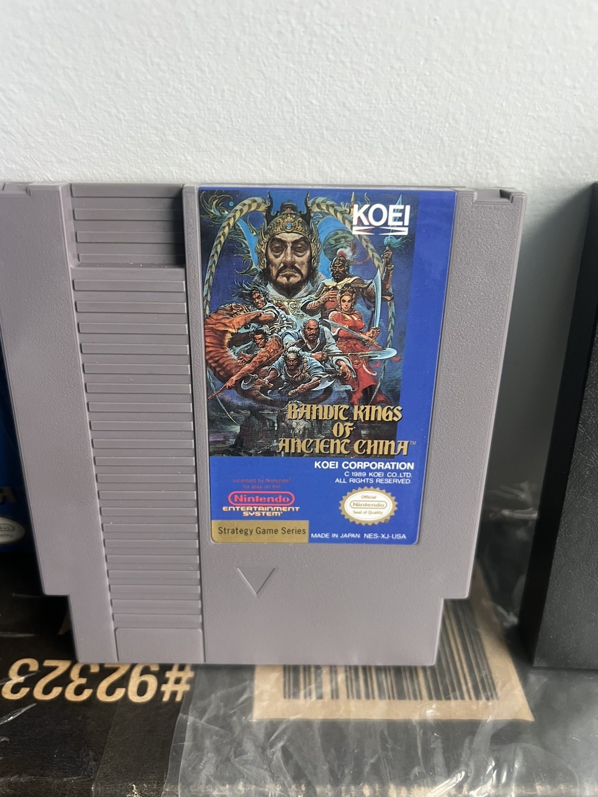 Bandit Kings of Ancient China Box Manual Map In 1991 Nintendo NES Poster Bag