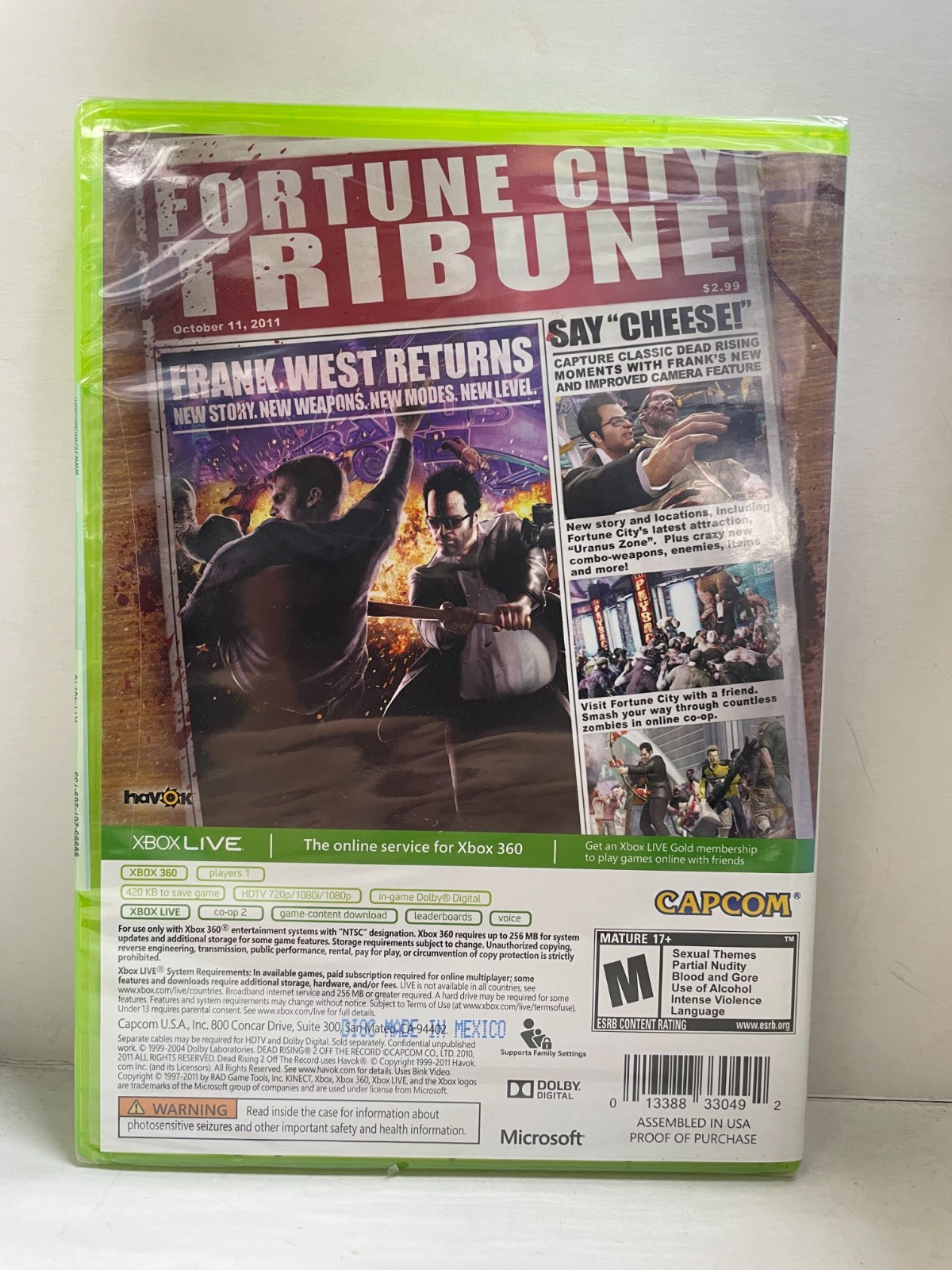 Dead Rising 2: Off the Record Xbox 360) Brand New