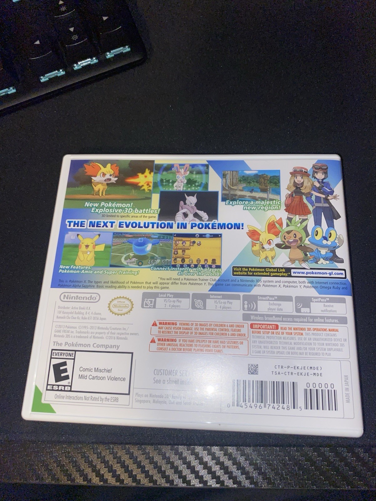 Pokemon x The Game Nintendo 3DS Complete with Manual and Case