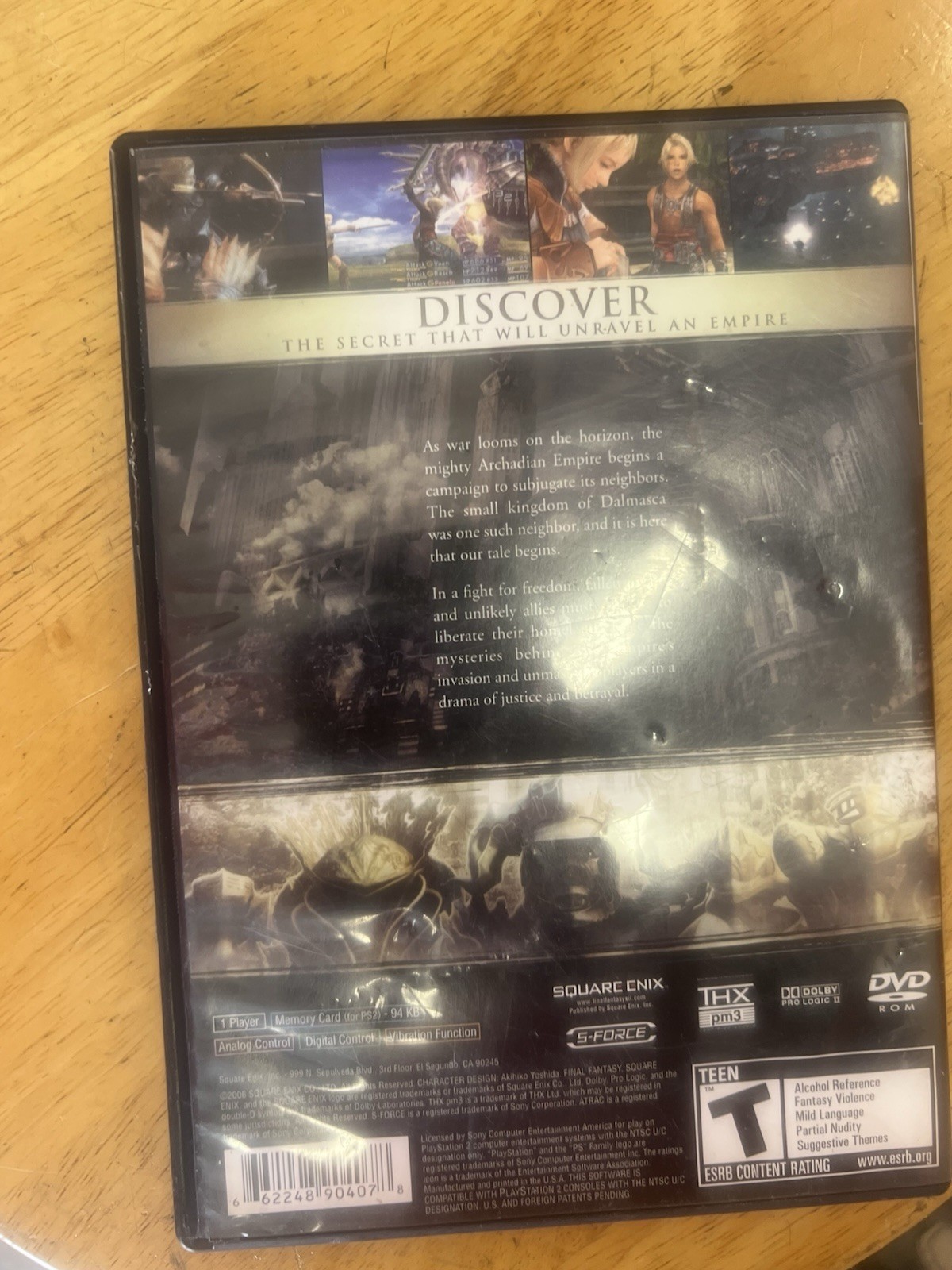 Square Enix Final Fantasy XII 2006 Teen Version Sony PlayStation W/ Book