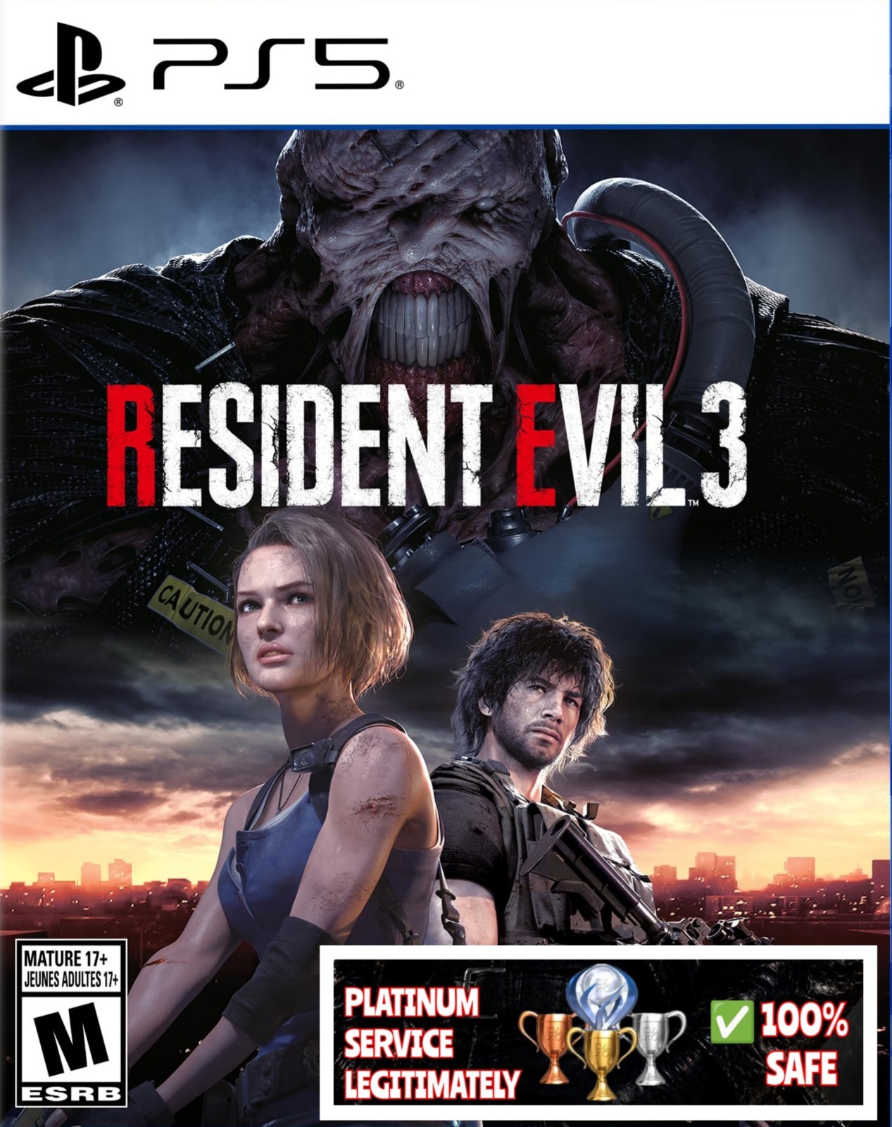 Resident evil 3 Remake – Ps5 – Platinum service – done legitimately