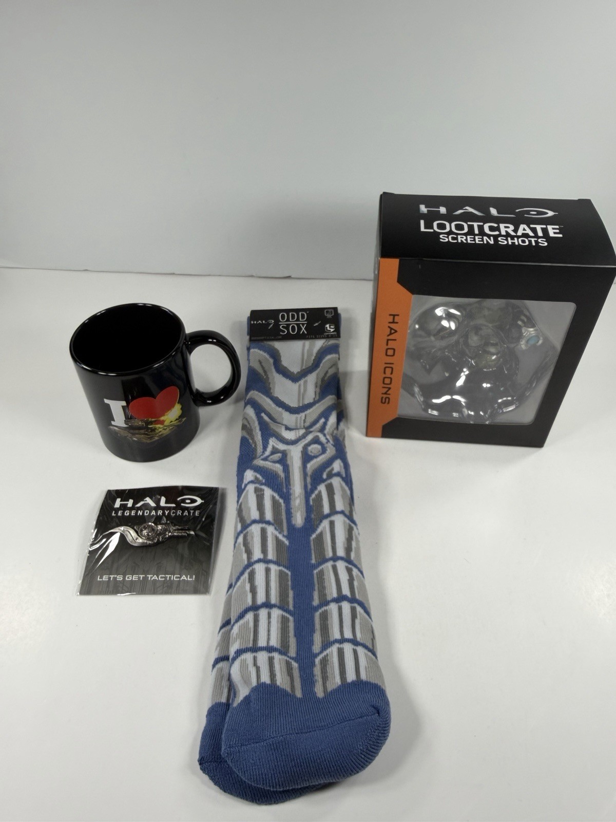 Halo Legendary Loot Crate LETS GET TACTICAL Halo Icons Johnson 100% Complete