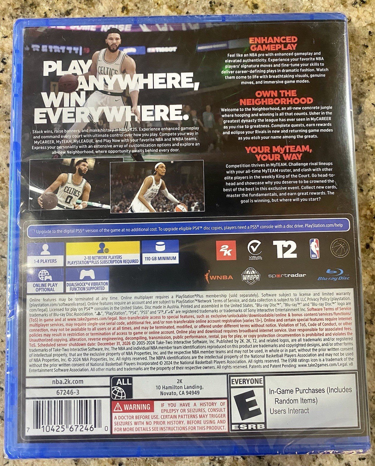 NBA 2K25 For PlayStation (PS) 4…PS5 Upgrade Available…New/Factory Sealed