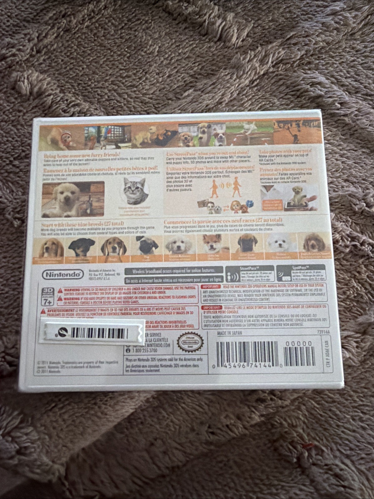 Nintendogs + Cats: Golden Retriever & New Friends 3DS NEW & SEALED