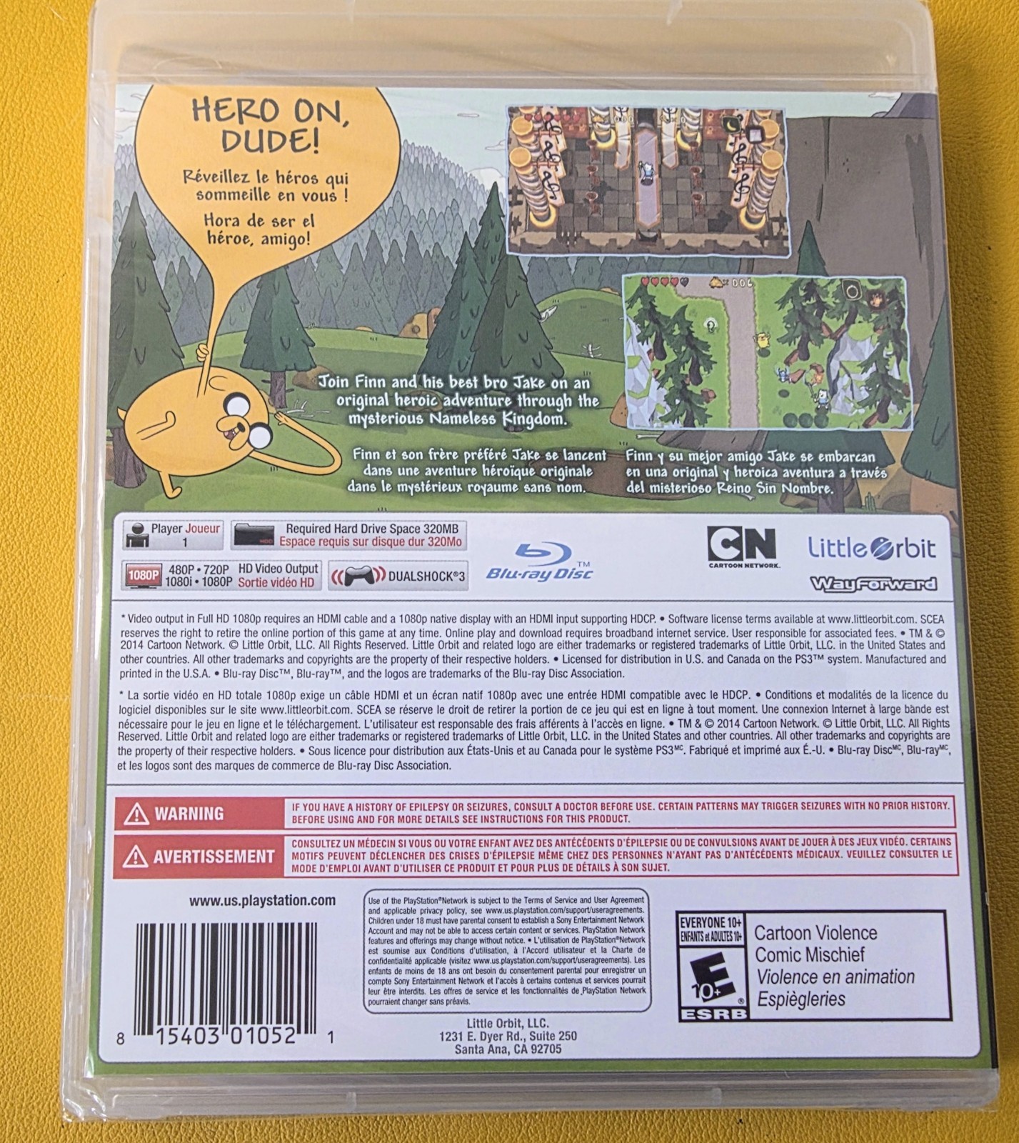 Adventure Time: Secret of the Nameless Kingdom (2014) PlayStation 3 NEW Sealed
