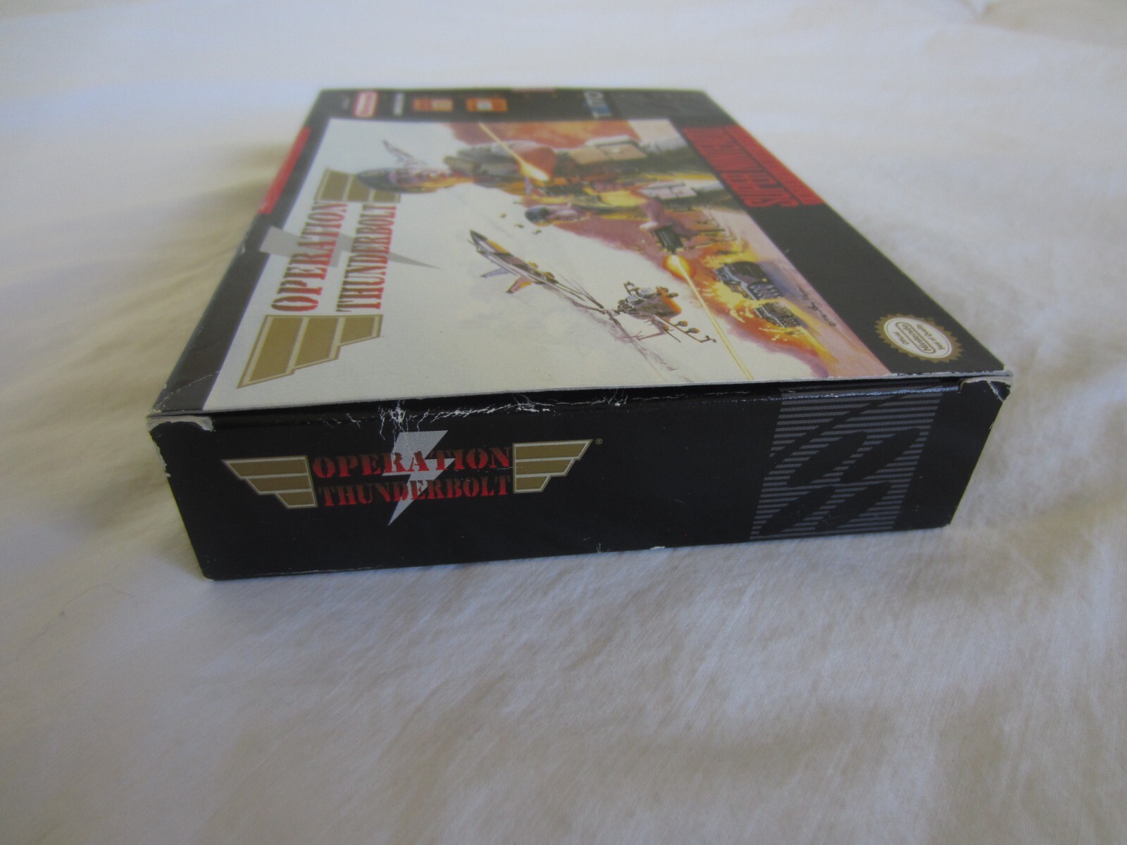 Operation Thunderbolt SNES Super Nintendo CIB 100% Complete Box 1994 Taito RARE