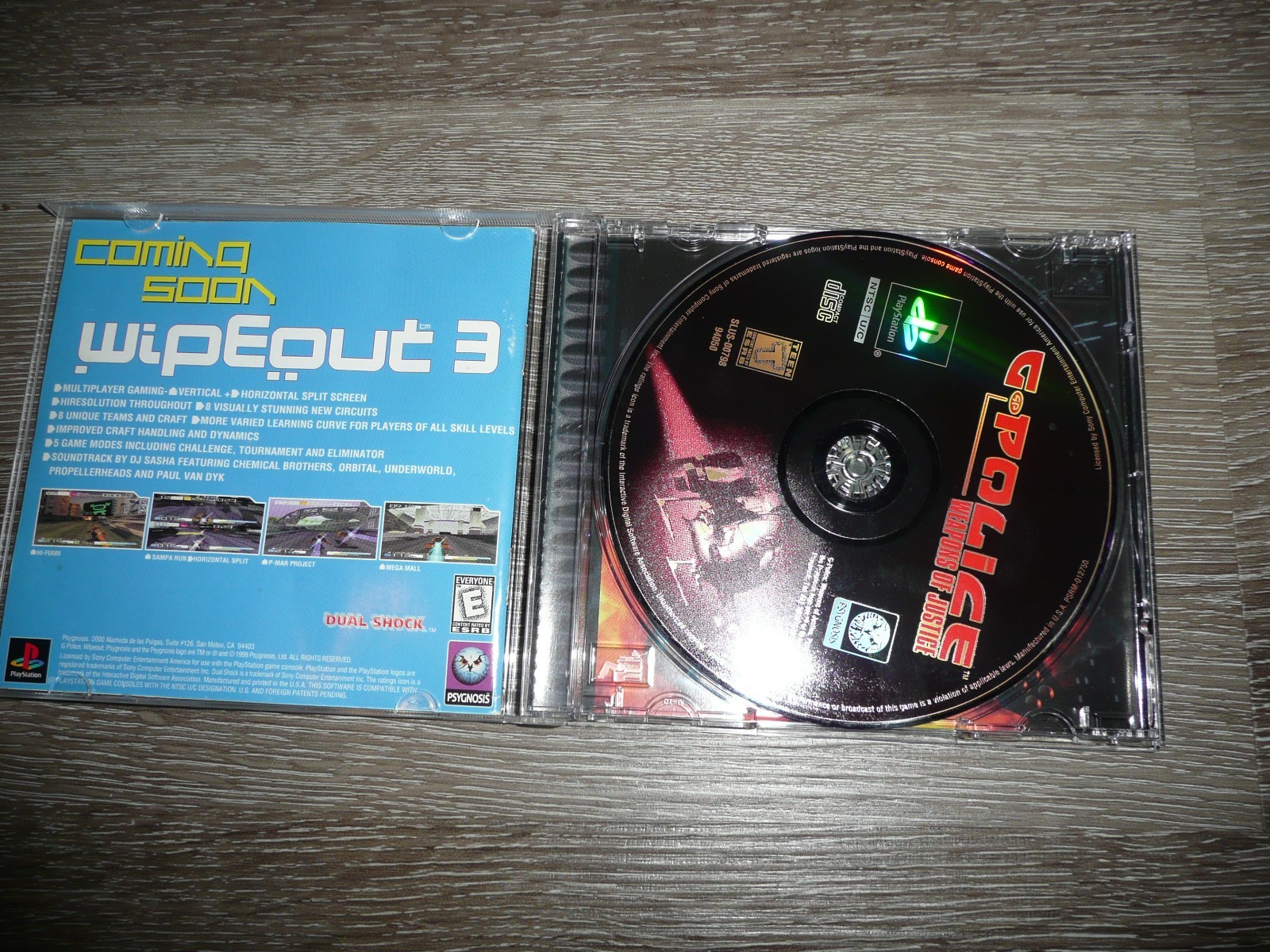 PS1 G-Police Weapons of Justice (Sony PlayStation, 1999) Black Label CIB