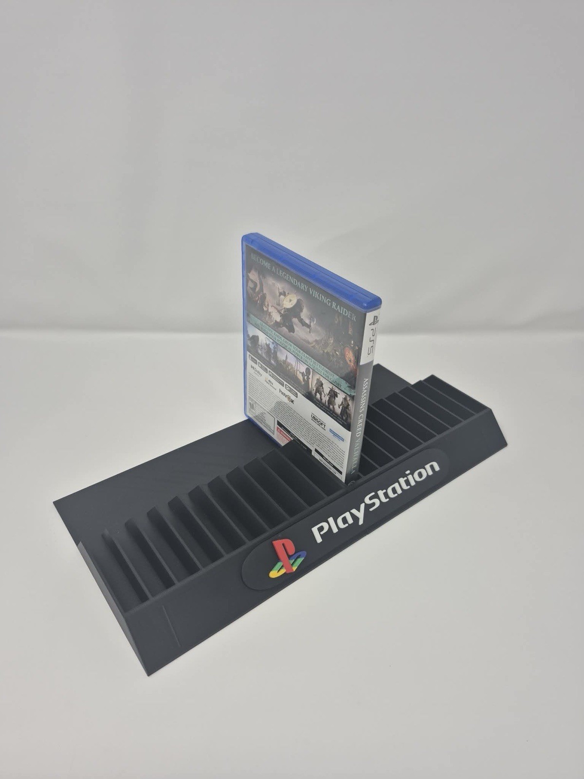 Sony PlayStation Ps2 Ps3 Ps4 Ps5 Game Holder Stand – Holds 10 Games, Black